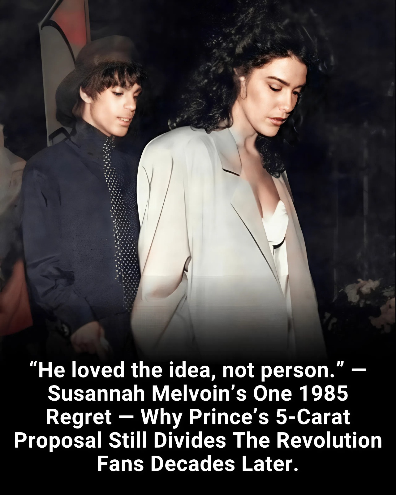 “He loved the idea, not person.” — Susannah Melvoin’s One 1985 Regret — Why Prince’s 5-Carat Proposal Still Divides The Revolution Fans Decades Later.