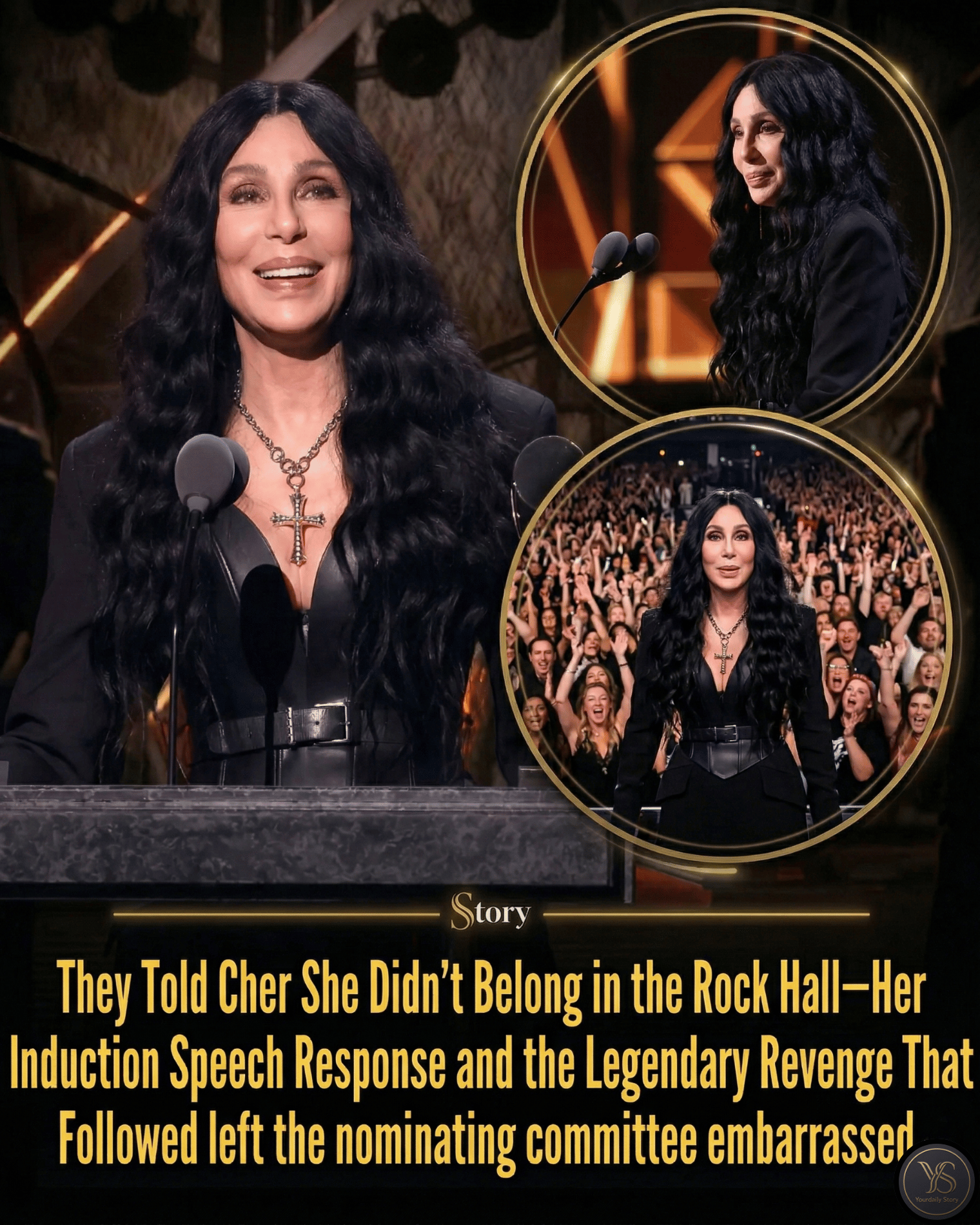 They Told Cher She Didn’t Belong in the Rock Hall—Her Induction Speech Response and the Legendary Revenge That Followed left the nominating committee embarrassed.