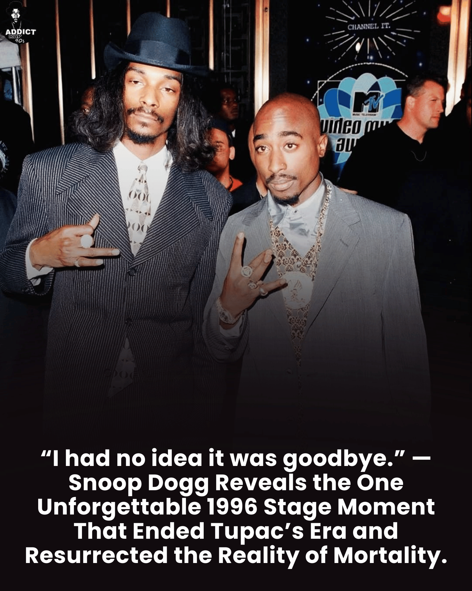 “I had no idea it was goodbye.” — Snoop Dogg Reveals the One Unforgettable 1996 Stage Moment That Ended Tupac’s Era and Resurrected the Reality of Mortality.