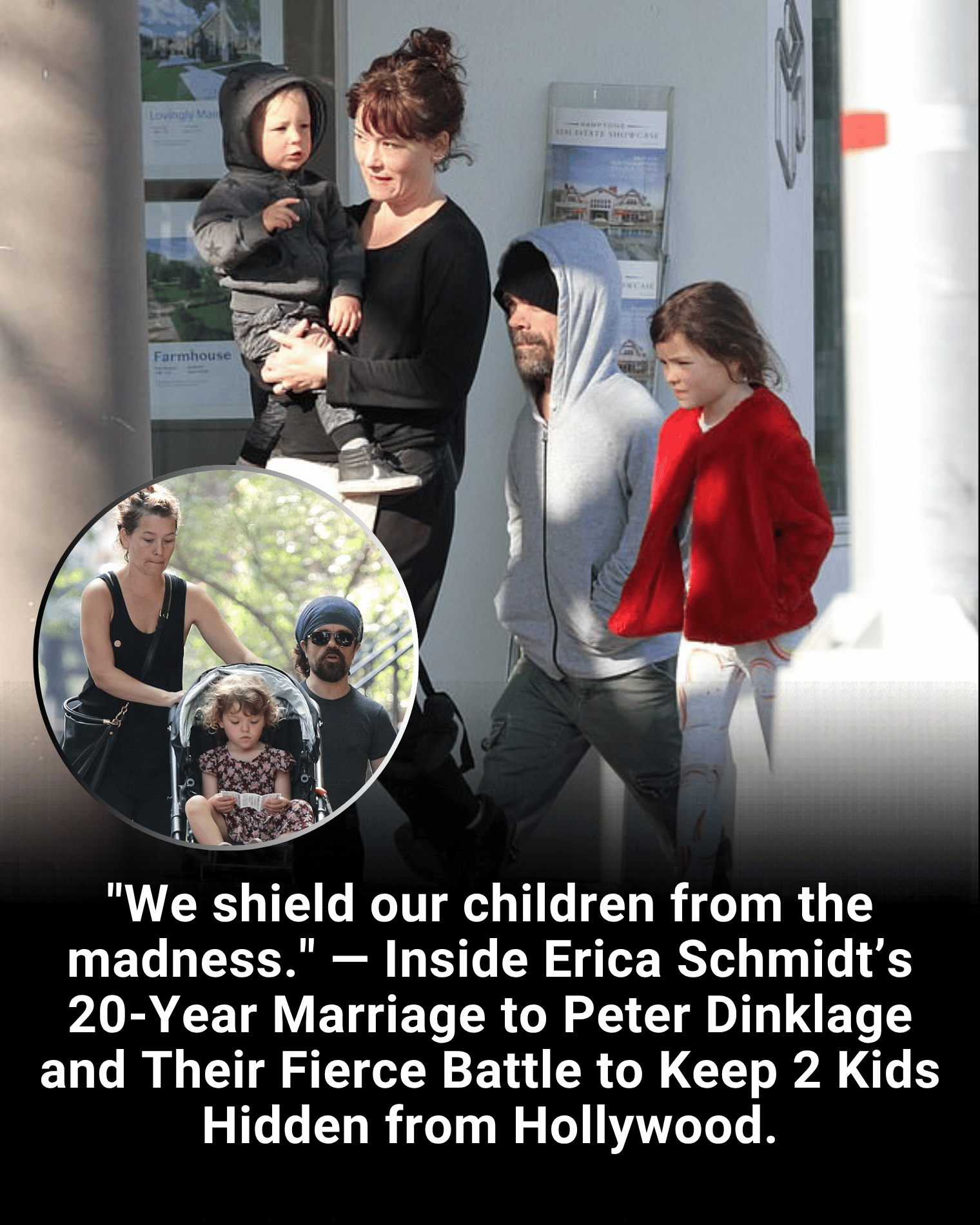 “We shield our children from the madness.” — Inside Erica Schmidt’s 20-Year Marriage to Peter Dinklage and Their Fierce Battle to Keep 2 Kids Hidden from Hollywood.