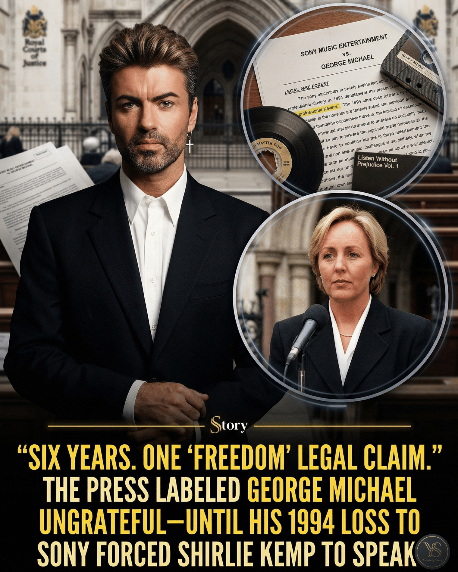 “Six years. One ‘Freedom’ legal claim.” The Press Labeled George Michael Ungrateful—Until His 1994 Loss To Sony Forced Shirlie Kemp To Speak.
