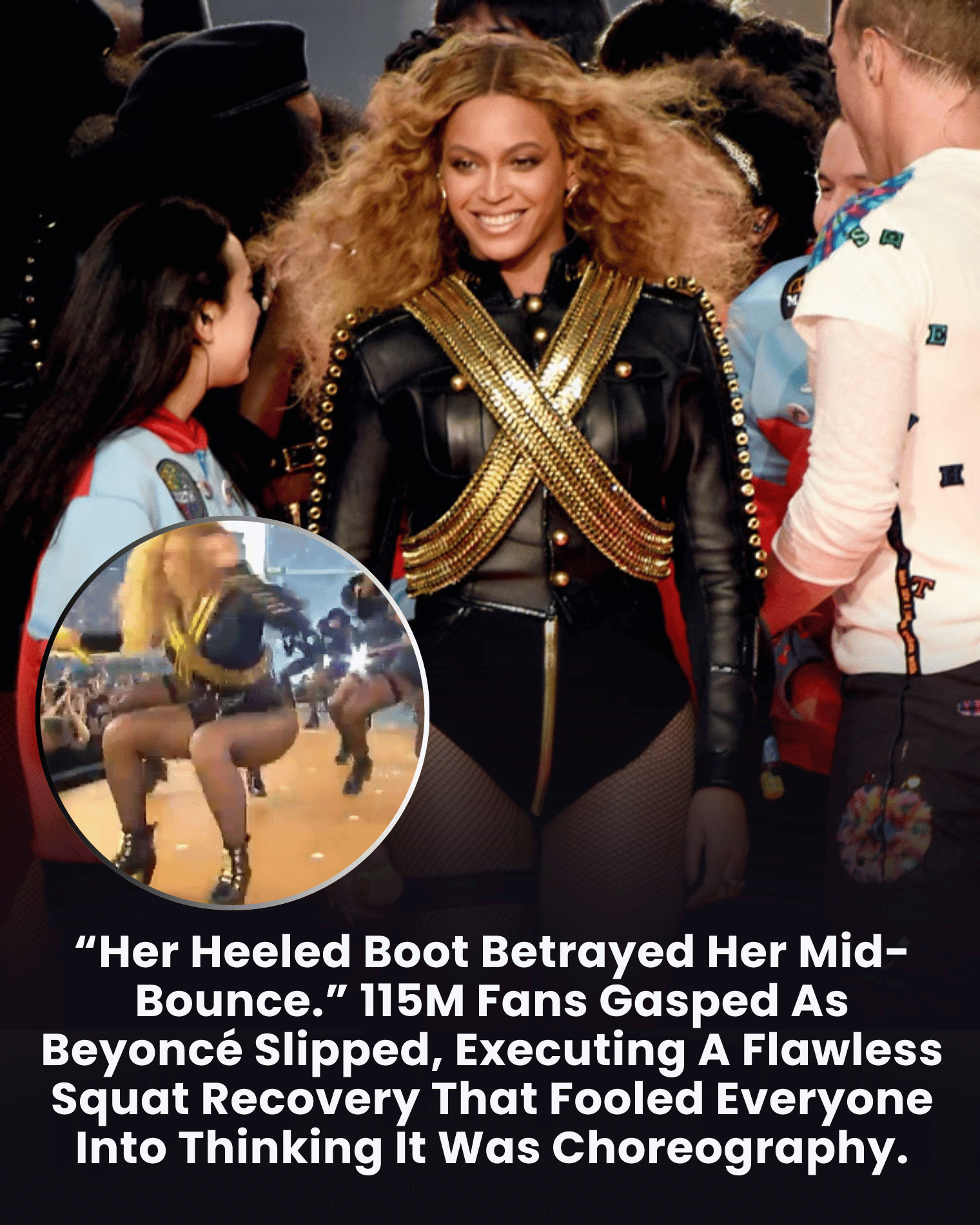 “Her Heeled Boot Betrayed Her Mid-Bounce.” 115M Fans Gasped As Beyoncé Slipped, Executing A Flawless Squat Recovery That Fooled Everyone Into Thinking It Was Choreography.