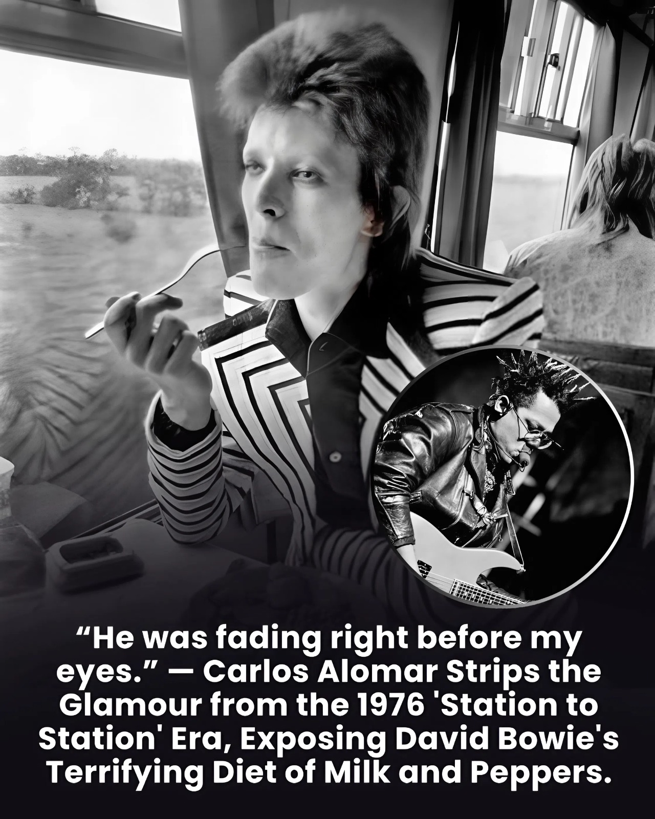 “He was fading right before my eyes.” — Carlos Alomar Strips the Glamour from the 1976 ‘Station to Station’ Era, Exposing David Bowie’s Terrifying Diet of Milk and Peppers.