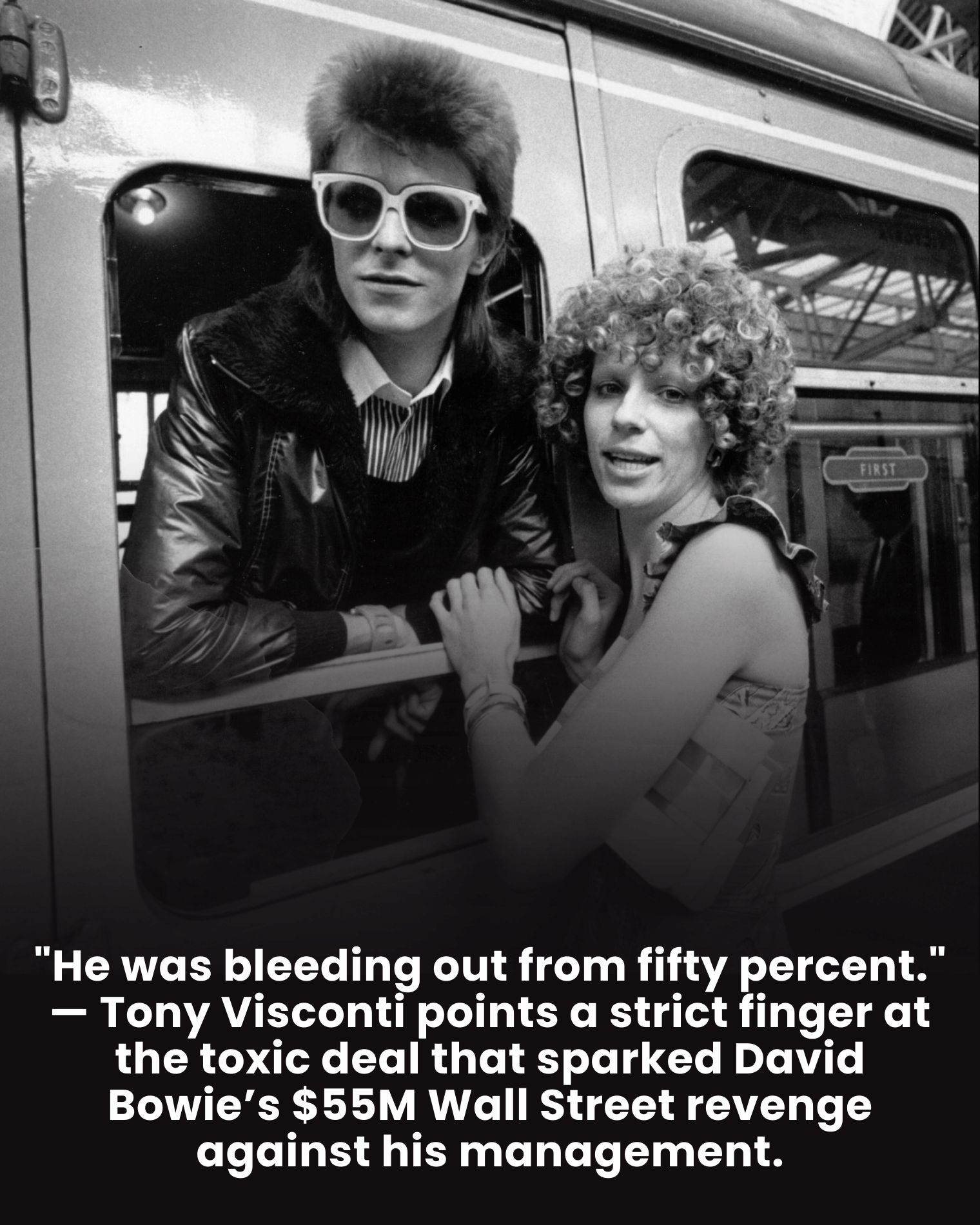 “He was bleeding out from fifty percent.” — Tony Visconti points a strict finger at the toxic deal that sparked David Bowie’s $55M Wall Street revenge against his management.