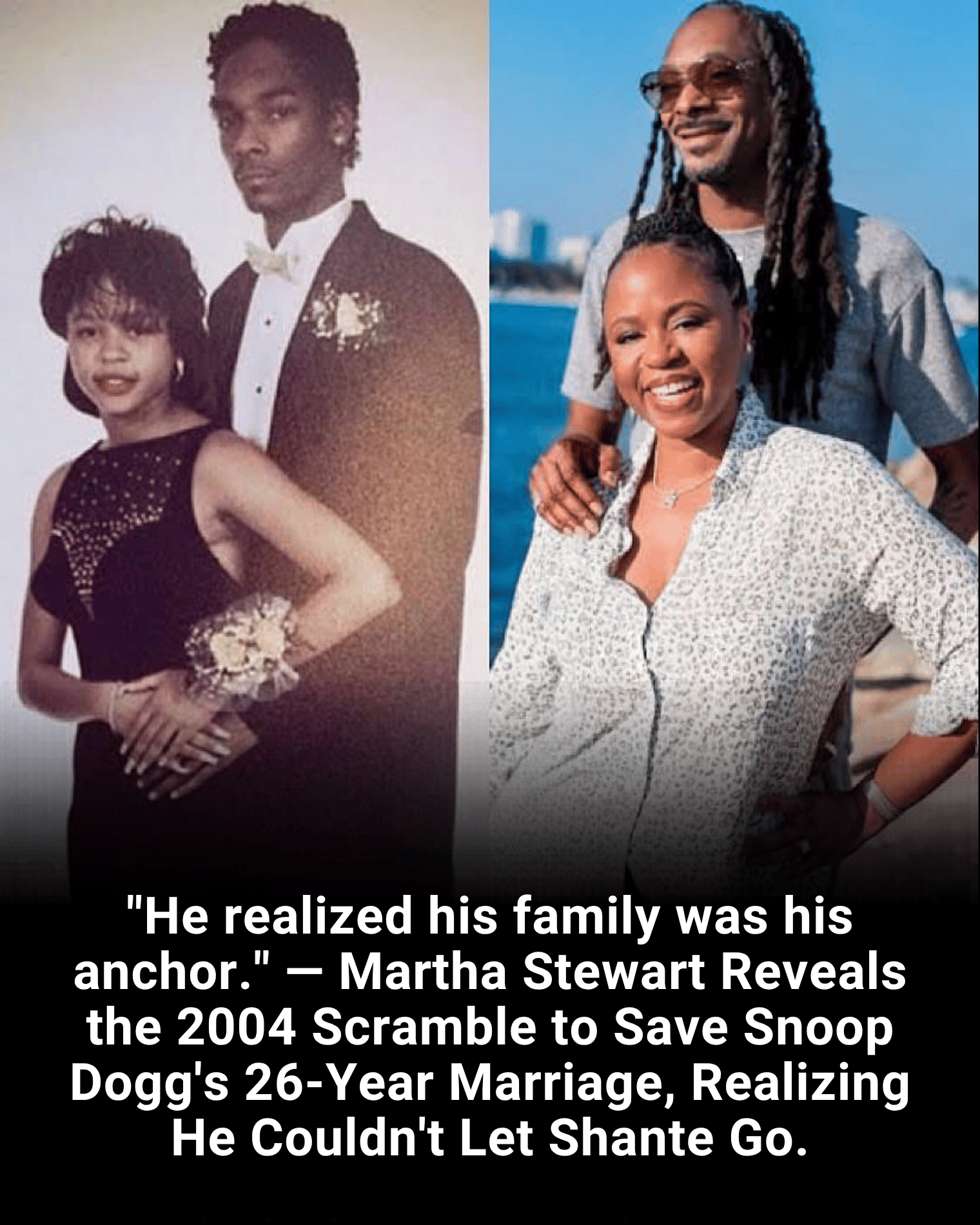 “He realized his family was his anchor.” — Martha Stewart Reveals the 2004 Scramble to Save Snoop Dogg’s 26-Year Marriage, Realizing He Couldn’t Let Shante Go.