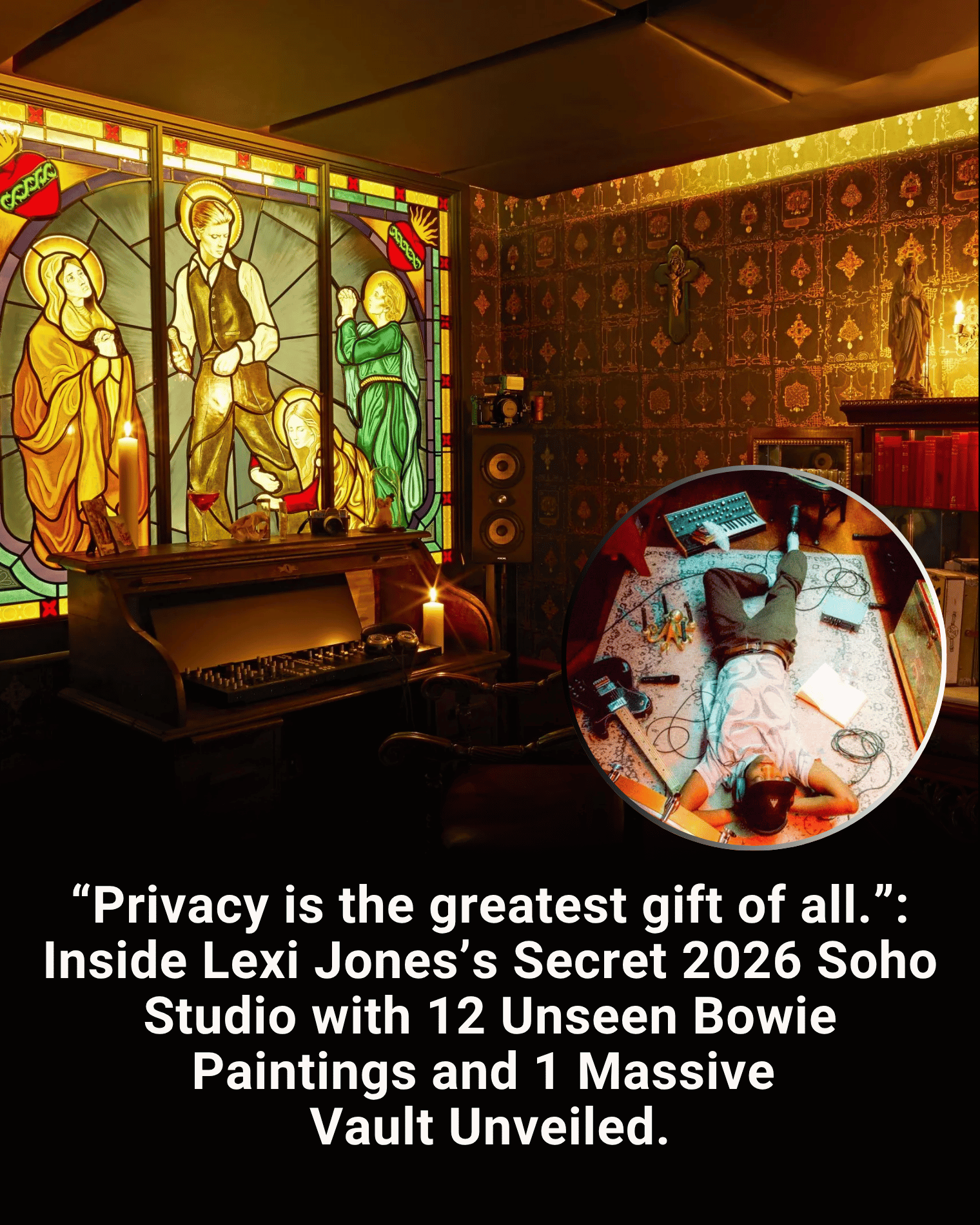 “Privacy is the greatest gift of all.”: Inside Lexi Jones’s Secret 2026 Soho Studio with 12 Unseen Bowie Paintings and 1 Massive Vault Unveiled.