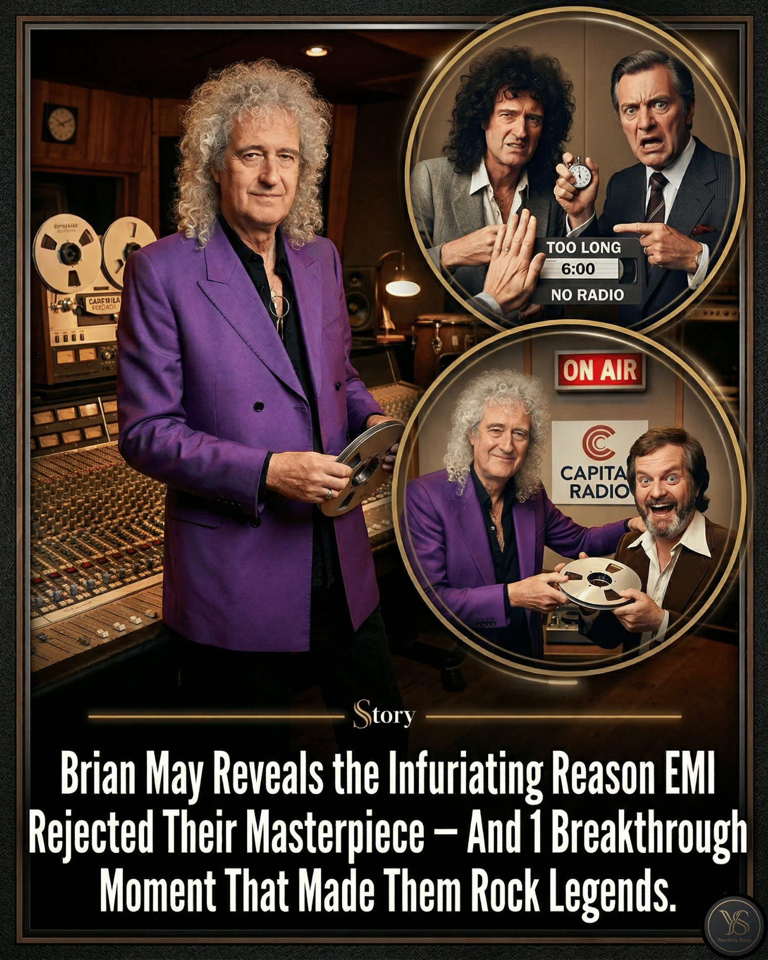 Brian May Reveals the Infuriating Reason EMI Rejected Their Masterpiece — And 1 Breakthrough Moment That Made Them Rock Legends.