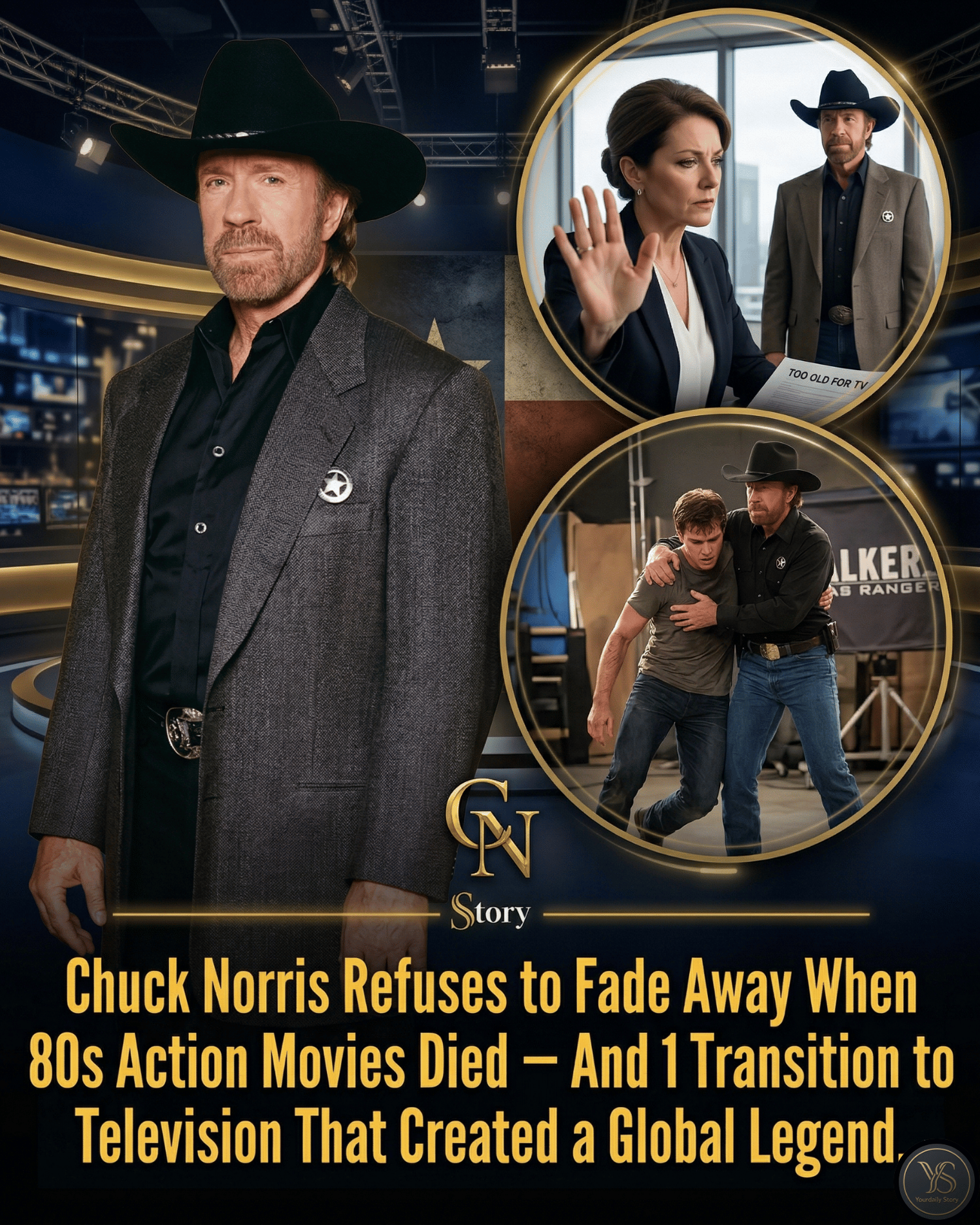 Chuck Norris Refuses to Fade Away When 80s Action Movies Died — And 1 Transition to Television That Created a Global Legend.