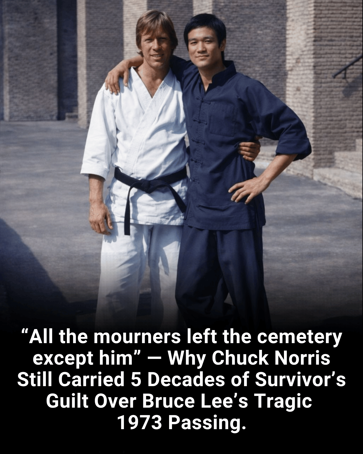 “All the mourners left the cemetery except him” — Why Chuck Norris Still Carried 5 Decades of Survivor’s Guilt Over Bruce Lee’s Tragic 1973 Passing.