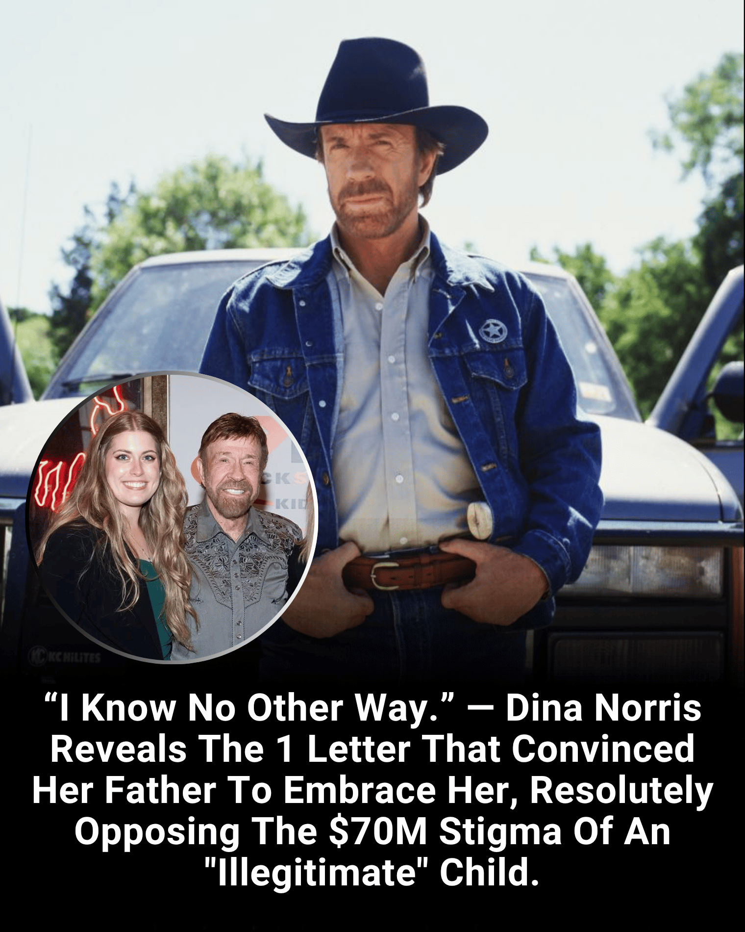 “I Know No Other Way.” — Dina Norris Reveals The 1 Letter That Convinced Her Father To Embrace Her, Resolutely Opposing The $70M Stigma Of An “Illegitimate” Child.