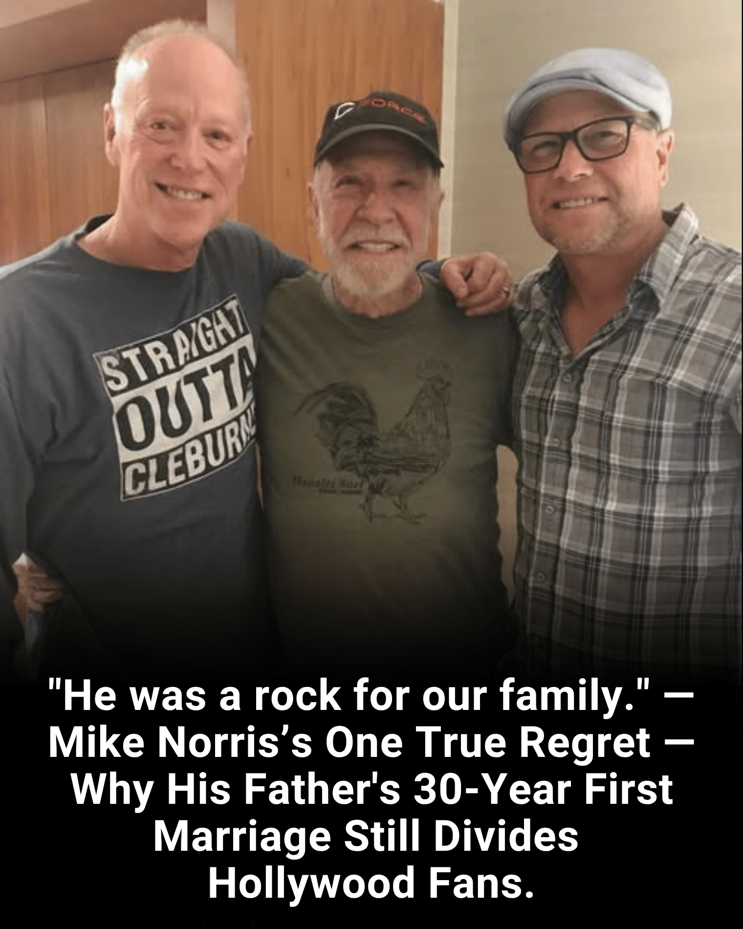“He was a rock for our family.” — Mike Norris’s One True Regret — Why His Father’s 30-Year First Marriage Still Divides Hollywood Fans.