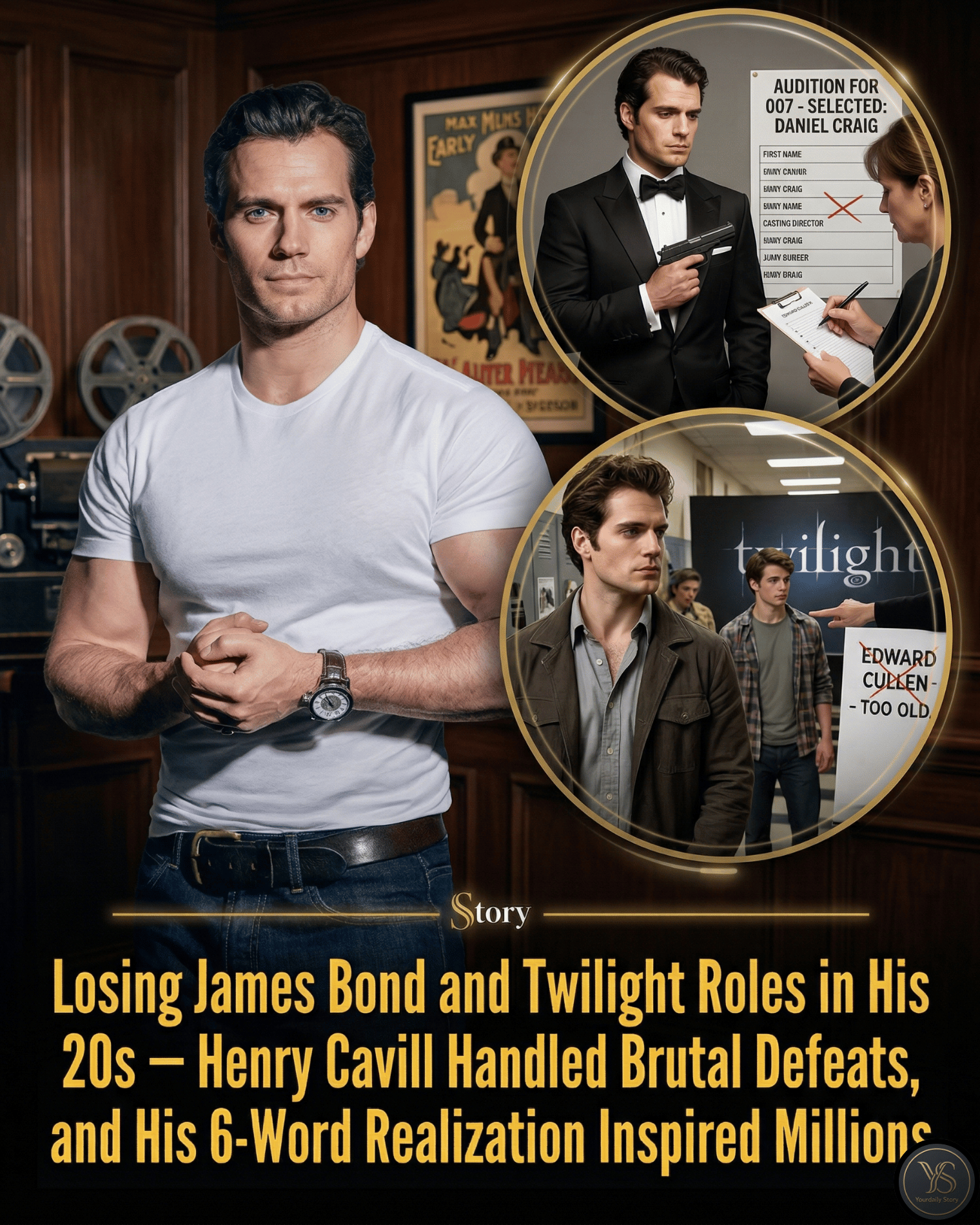 Losing James Bond and Twilight Roles in His 20s — Henry Cavill Handled Brutal Defeats, and His 6-Word Realization Inspired Millions