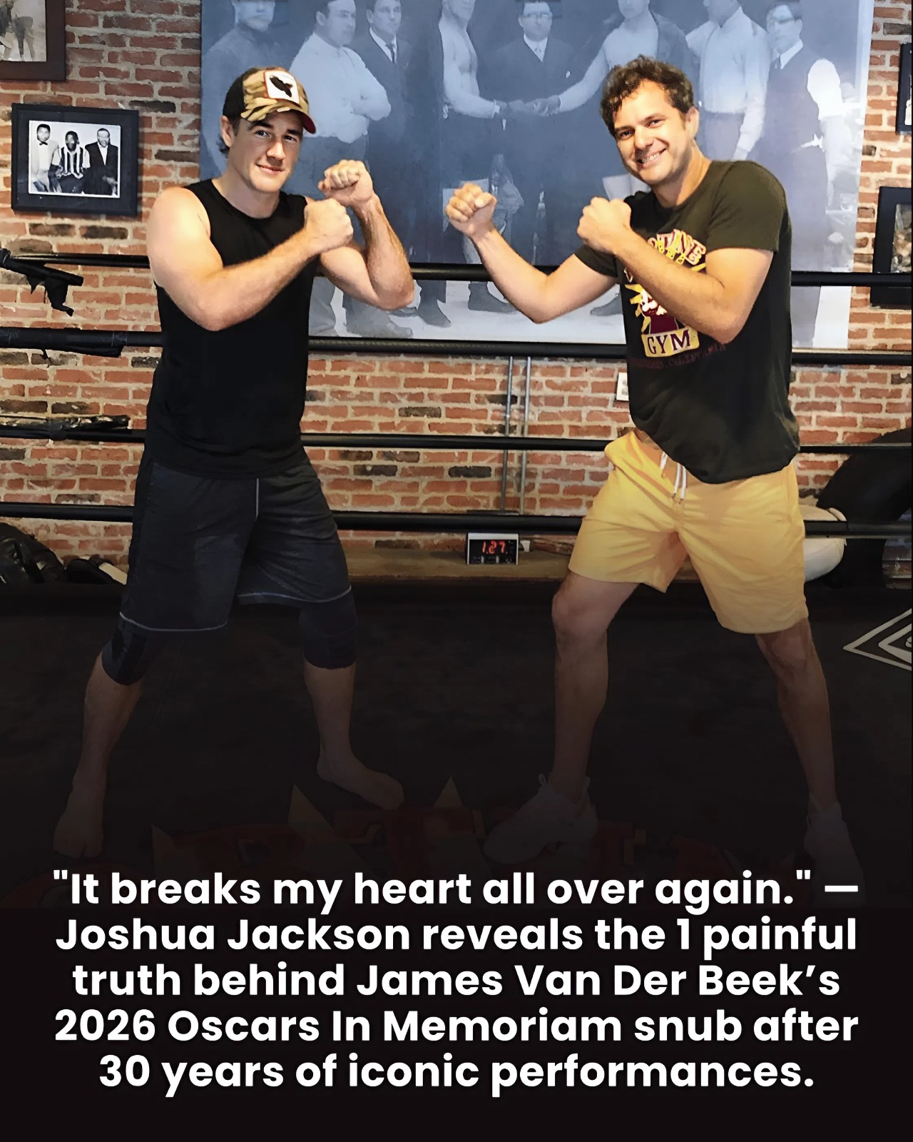 “It breaks my heart all over again.” — Joshua Jackson reveals the 1 painful truth behind James Van Der Beek’s 2026 Oscars In Memoriam snub after 30 years of iconic performances.