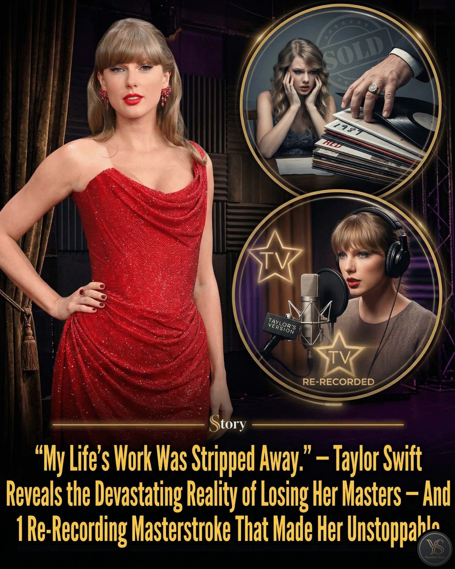 “My Life’s Work Was Stripped Away.” — Taylor Swift Reveals the Devastating Reality of Losing Her Masters — And 1 Re-Recording Masterstroke That Made Her Unstoppable.