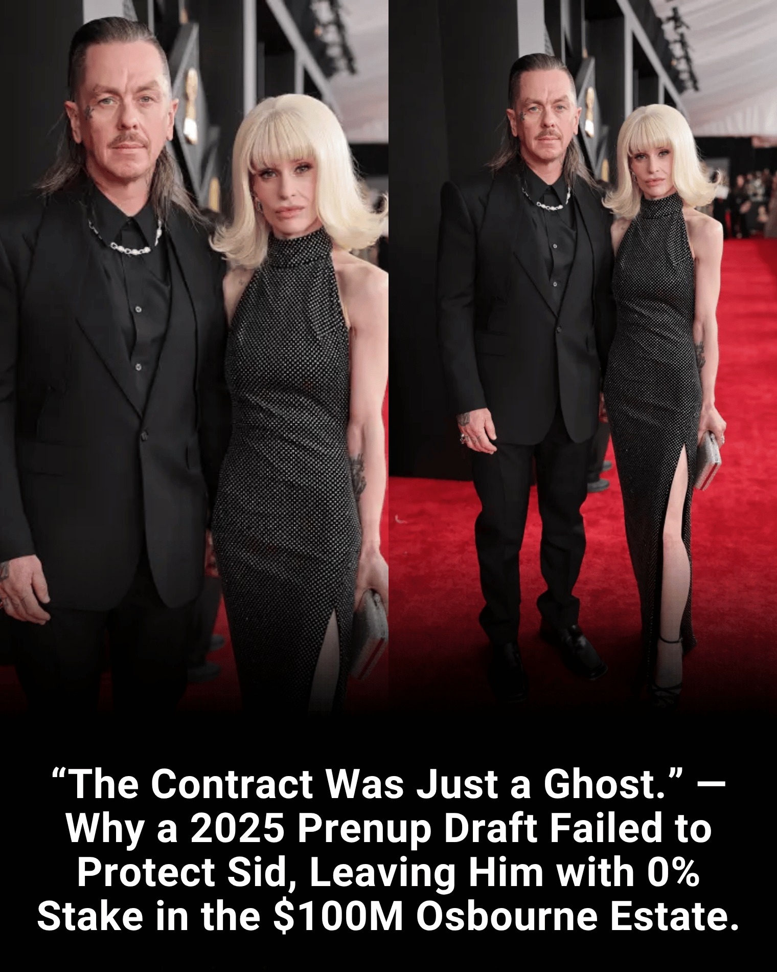 “The Contract Was Just a Ghost.” — Why a 2025 Prenup Draft Failed to Protect Sid, Leaving Him with 0% Stake in the $100M Osbourne Estate.