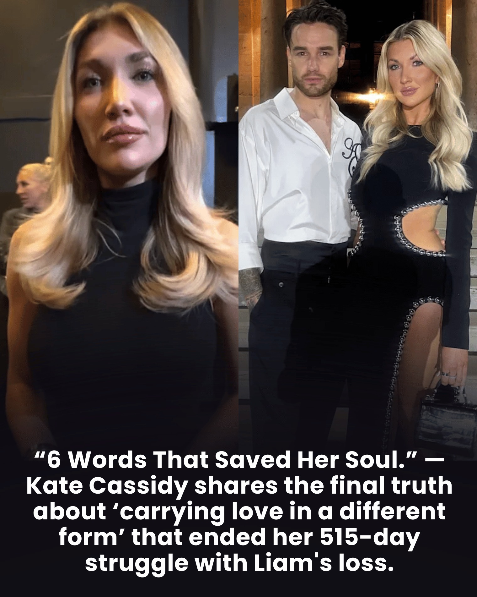 “6 Words That Saved Her Soul.” — Kate Cassidy shares the final truth about ‘carrying love in a different form’ that ended her 515-day struggle with Liam’s loss.