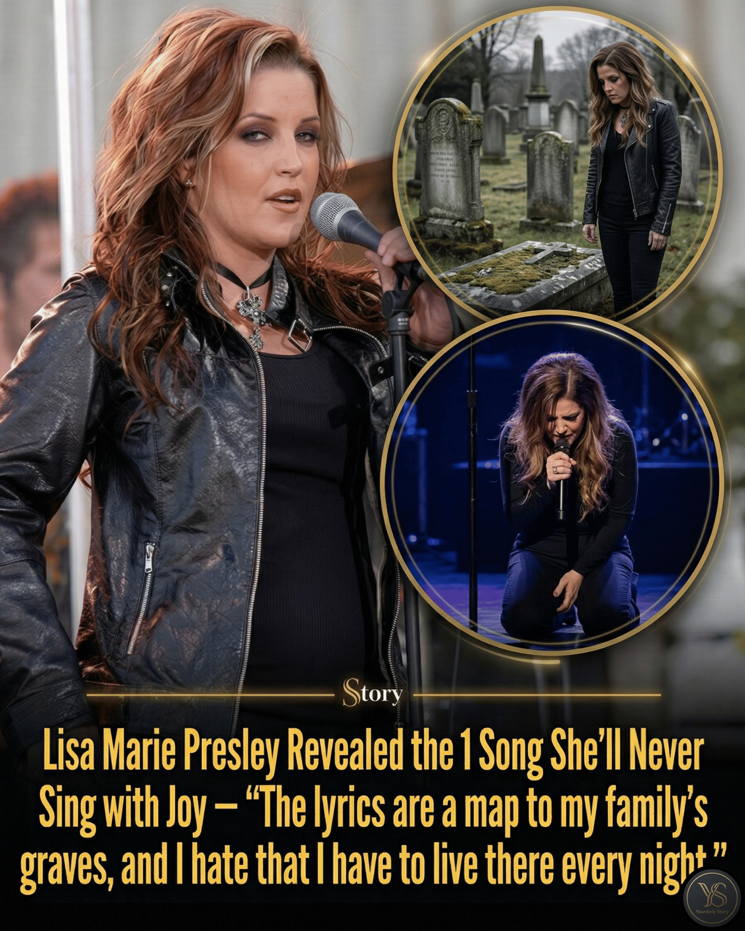 Lisa Marie Presley Revealed the 1 Song She’ll Never Sing with Joy — “The lyrics are a map to my family’s graves, and I hate that I have to live there every night.”