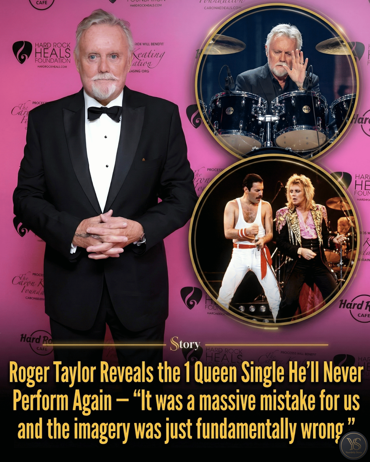 Roger Taylor Reveals the 1 Queen Single He’ll Never Perform Again — “It was a massive mistake for us and the imagery was just fundamentally wrong.”