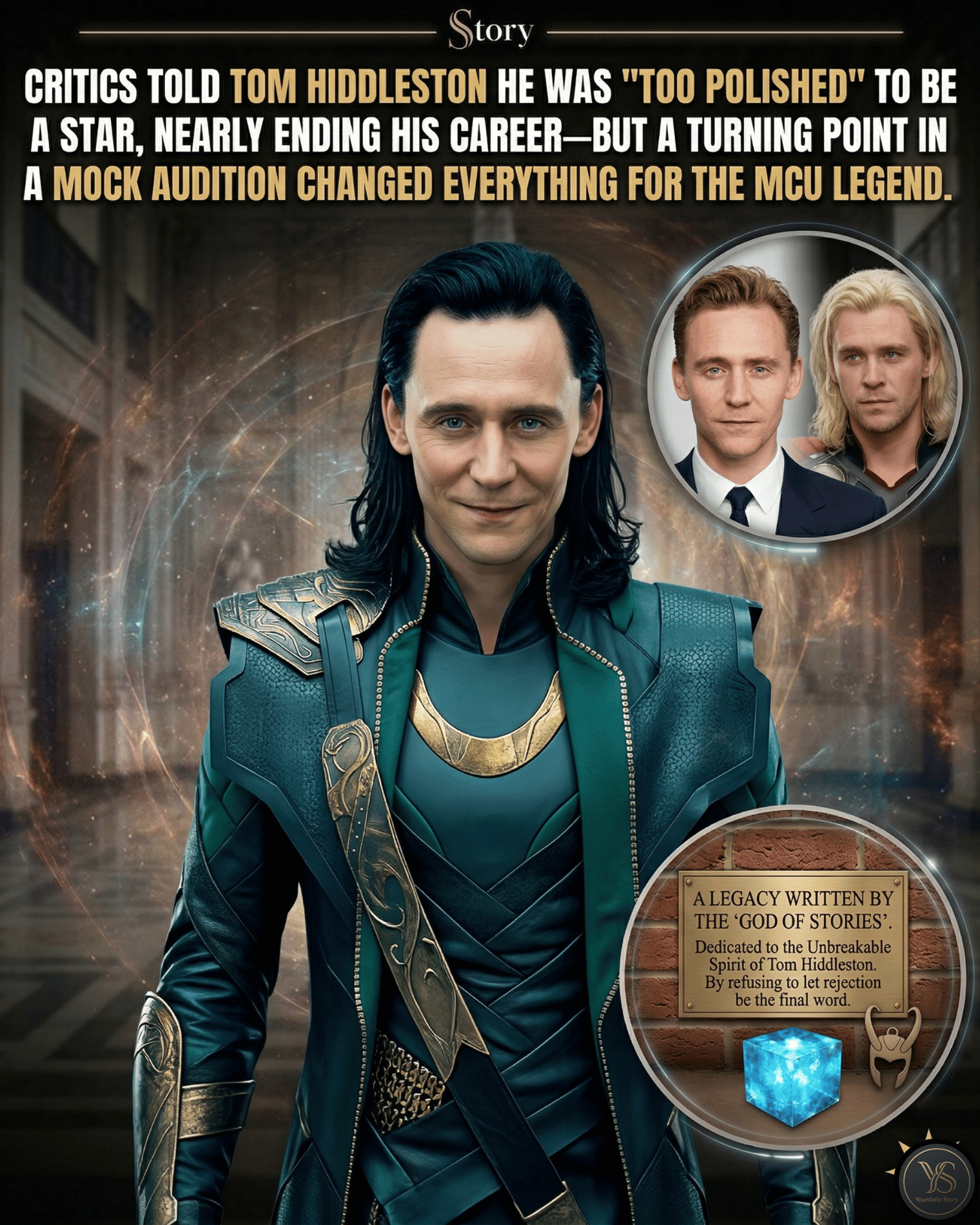 Critics Told Tom Hiddleston He Was “Too Polished” to Be a Star, Nearly Ending His Career—But a Turning Point in a Mock Audition Changed Everything for the MCU Legend.