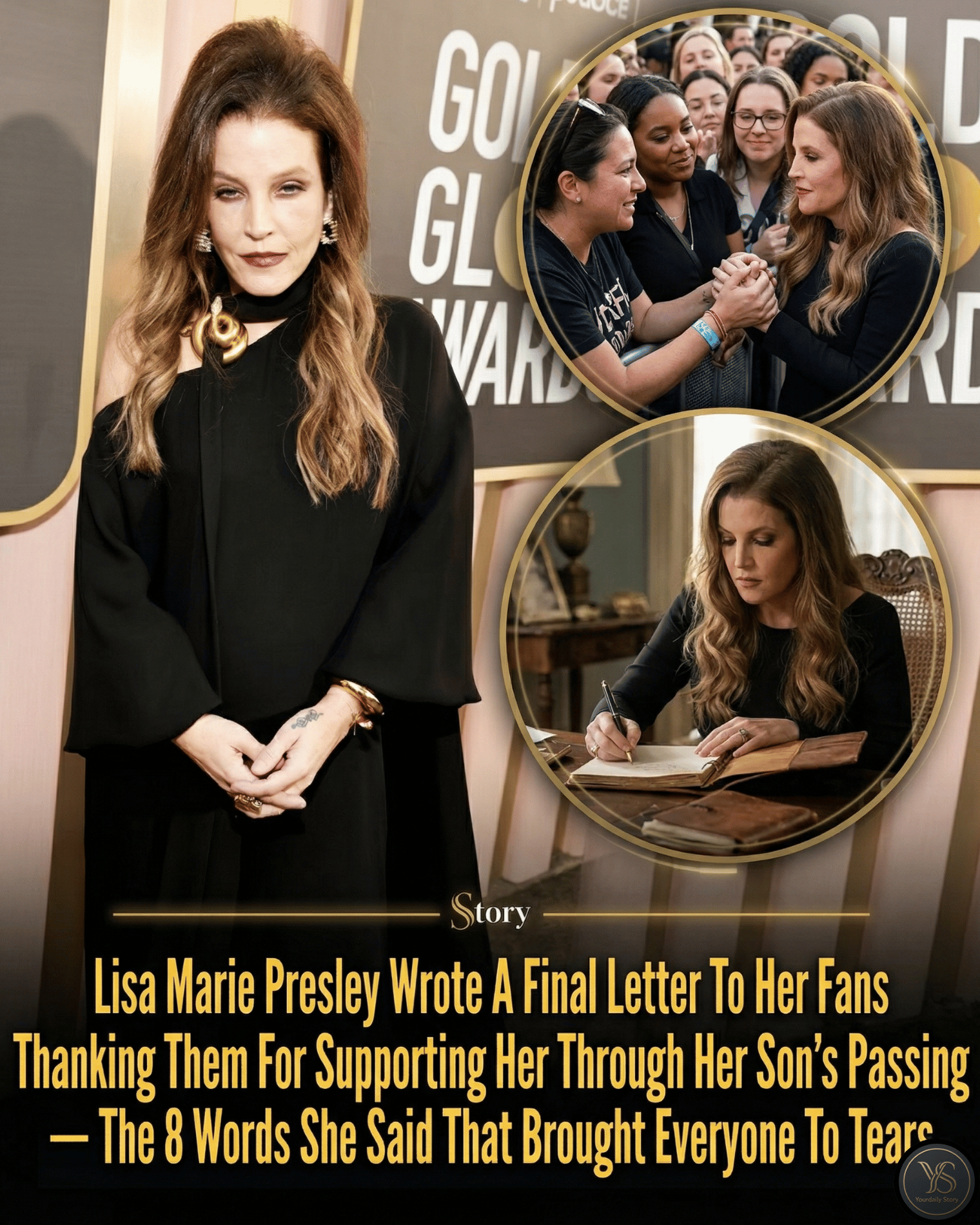 Lisa Marie Presley Wrote A Final Letter To Her Fans Thanking Them For Supporting Her Through Her Son’s Passing — The 8 Words She Said That Brought Everyone To Tears