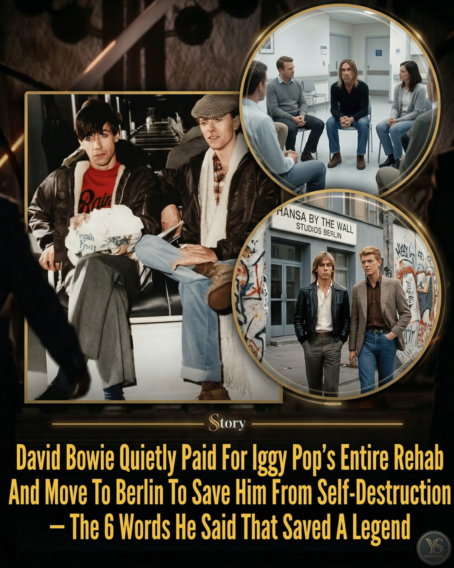 David Bowie Quietly Paid For Iggy Pop’s Entire Rehab And Move To Berlin To Save Him From Self-Destruction — The 6 Words He Said That Saved A Legend