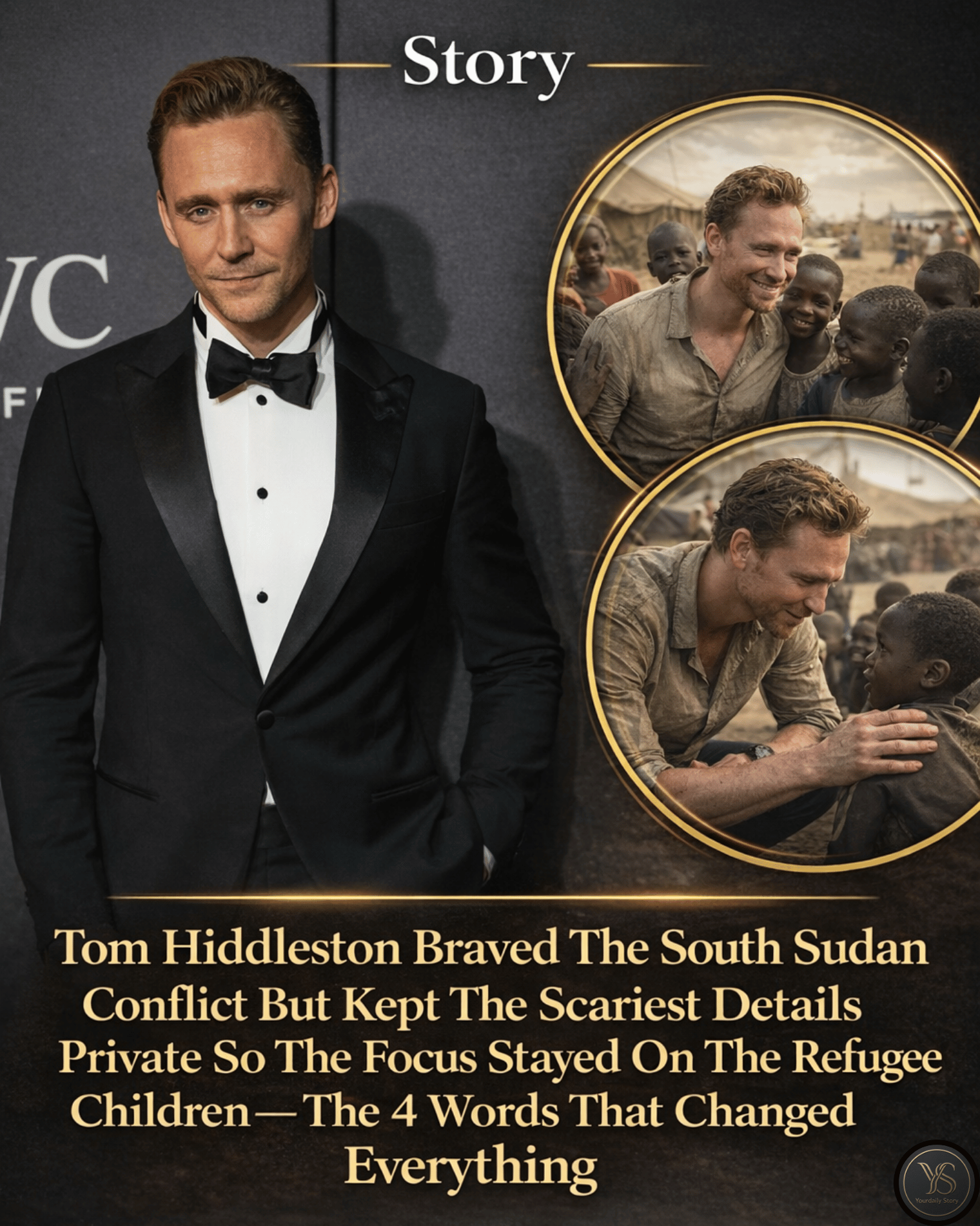 Tom Hiddleston Braved The South Sudan Conflict But Kept The Scariest Details Private So The Focus Stayed On The Refugee Children — The 4 Words That Changed Everything
