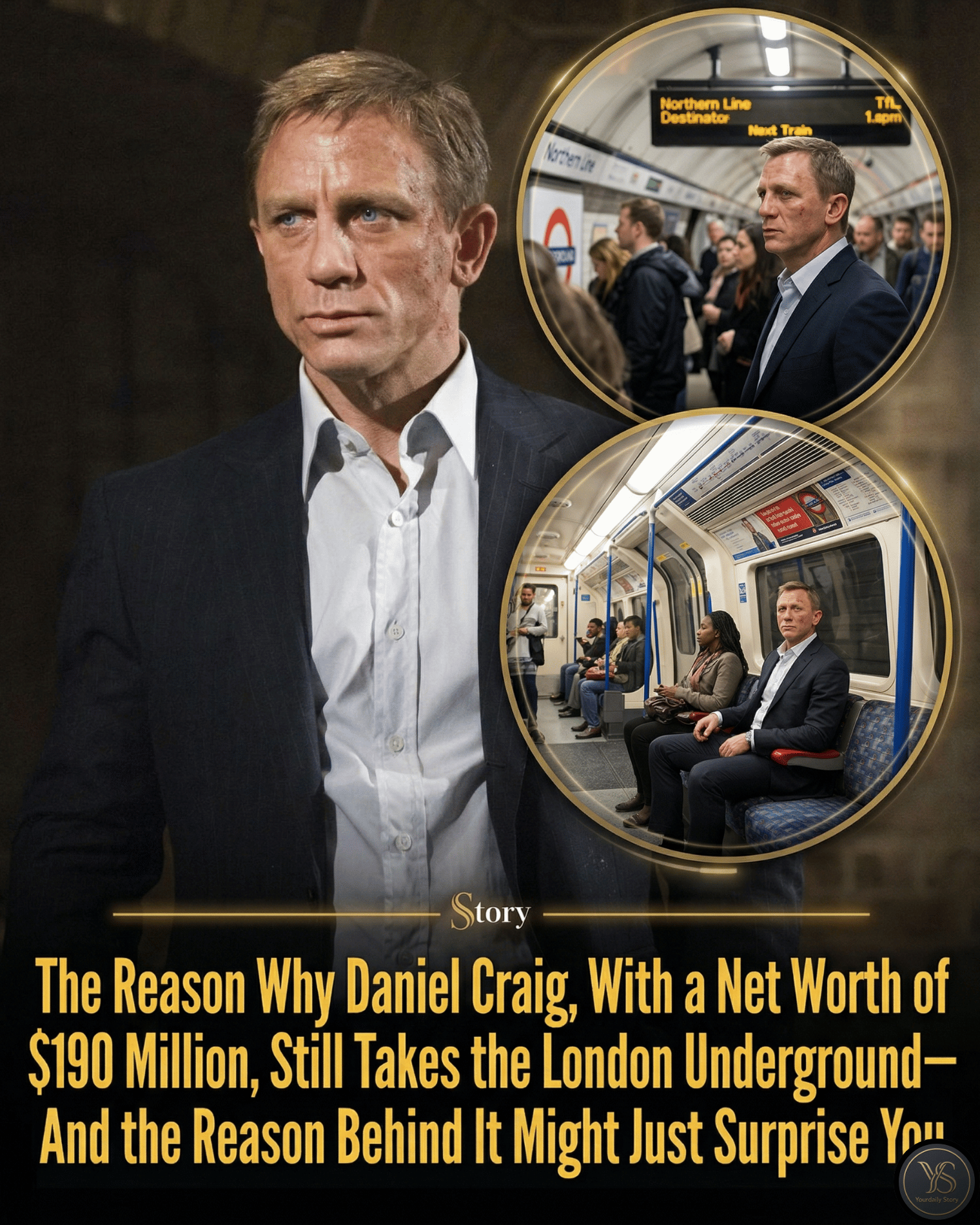 The Reason Why Daniel Craig, With a Net Worth of $190 Million, Still Takes the London Underground—And the Reason Behind It Might Just Surprise You