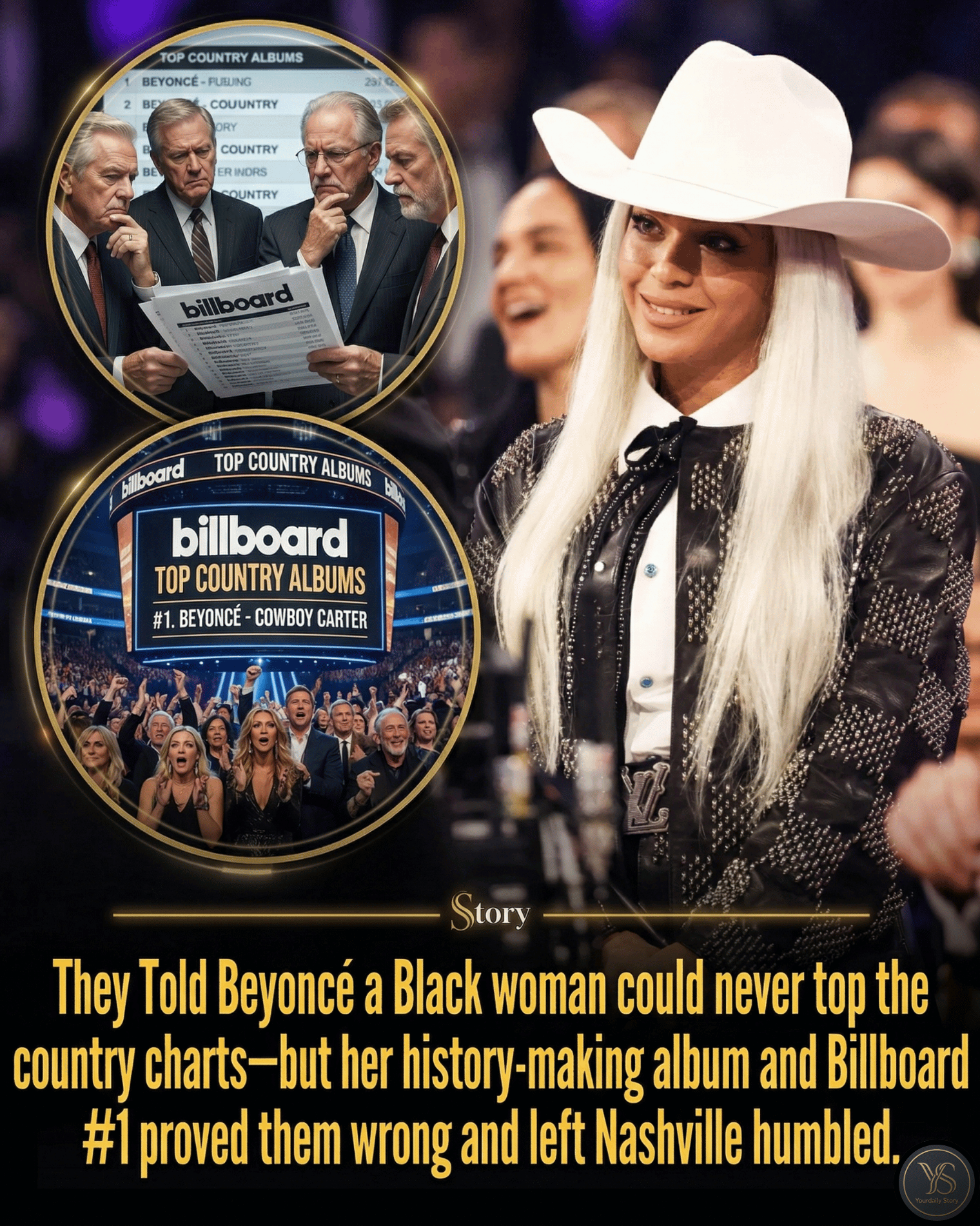 They Told Beyoncé a Black woman could never top the country charts—but her history-making album and Billboard #1 proved them wrong and left Nashville humbled.