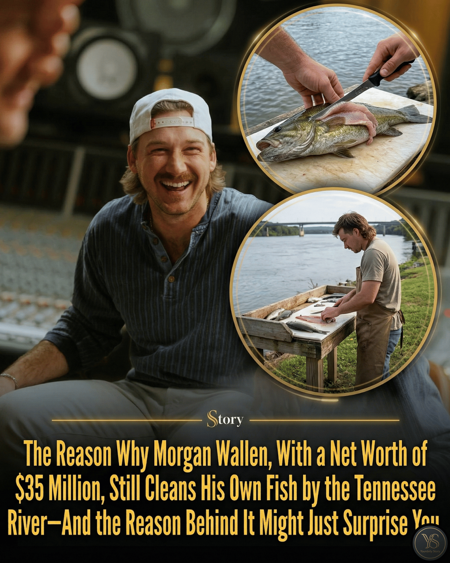 The Reason Why Morgan Wallen, With a Net Worth of $35 Million, Still Cleans His Own Fish by the Tennessee River—And the Reason Behind It Might Just Surprise You