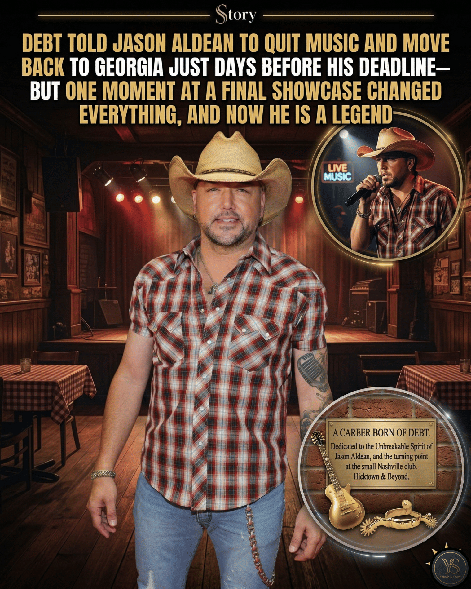 Debt Told Jason Aldean To Quit Music And Move Back To Georgia Just Days Before His Deadline—But One Moment At A Final Showcase Changed Everything, And Now He Is A Legend