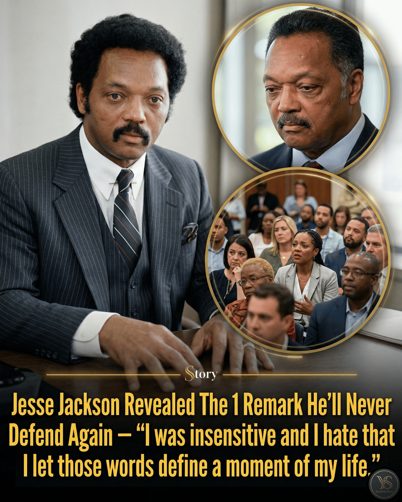 Jesse Jackson Revealed The 1 Remark He’ll Never Defend Again — “I was insensitive and I hate that I let those words define a moment of my life.”