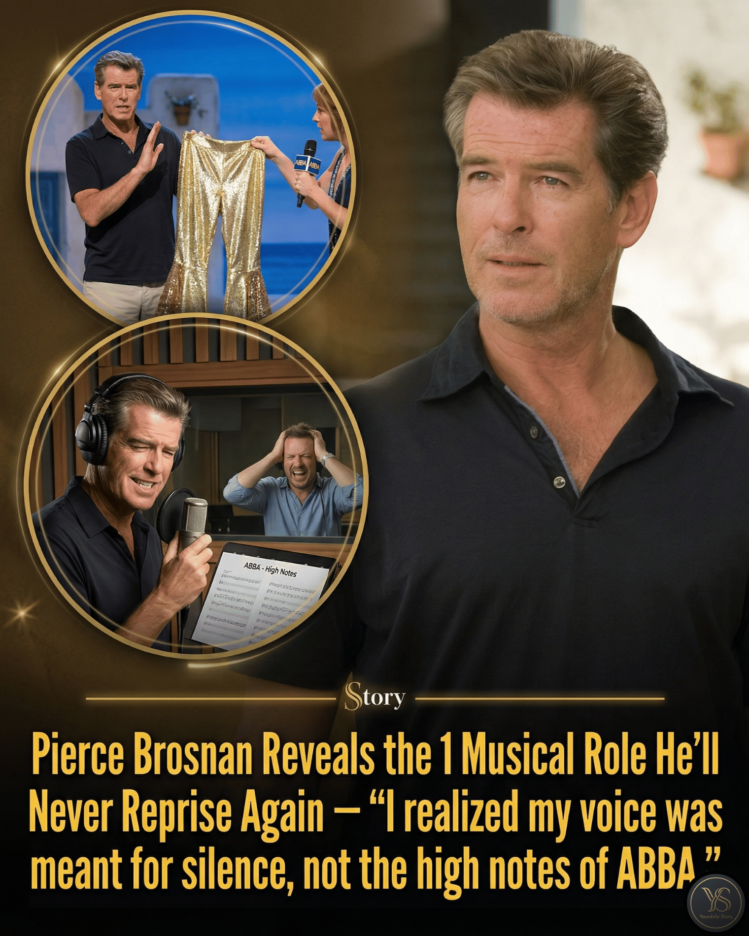 Pierce Brosnan Reveals the 1 Musical Role He’ll Never Reprise Again — “I realized my voice was meant for silence, not the high notes of ABBA.”