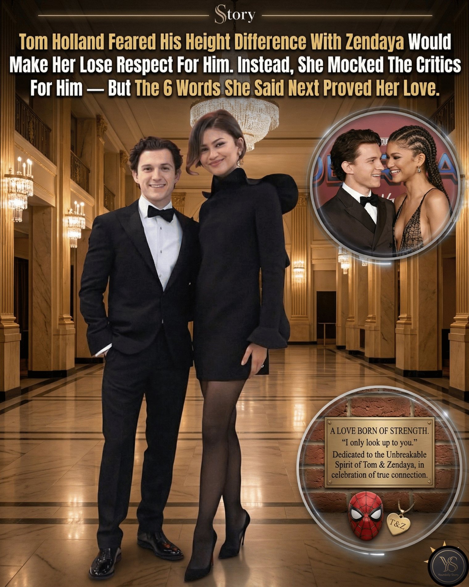 Tom Holland Feared His Height Difference With Zendaya Would Make Her Lose Respect For Him. Instead, She Mocked The Critics For Him — But The 6 Words She Said Next Proved Her Love.