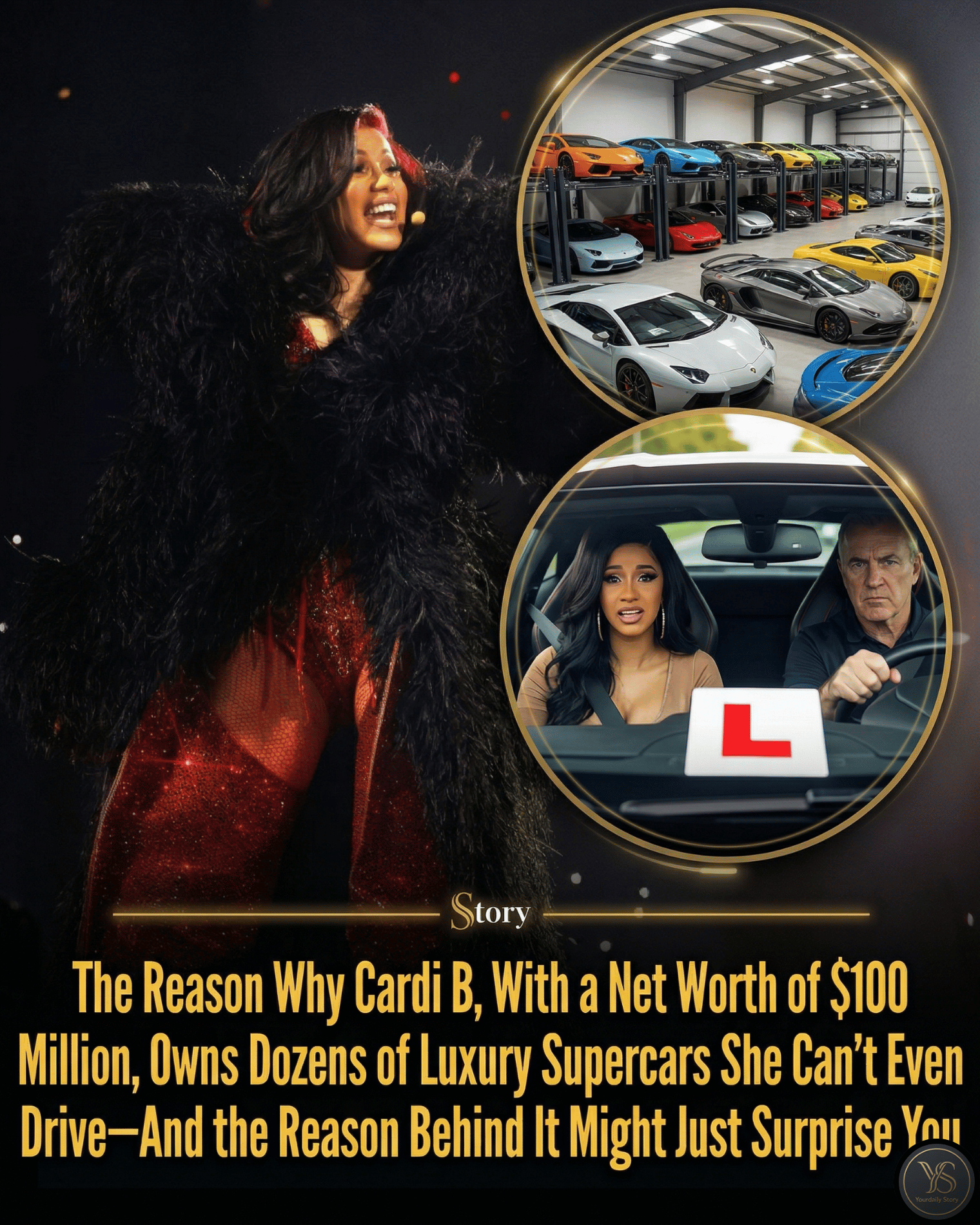 The Reason Why Cardi B, With a Net Worth of $100 Million, Owns Dozens of Luxury Supercars She Can’t Even Drive—And the Reason Behind It Might Just Surprise You