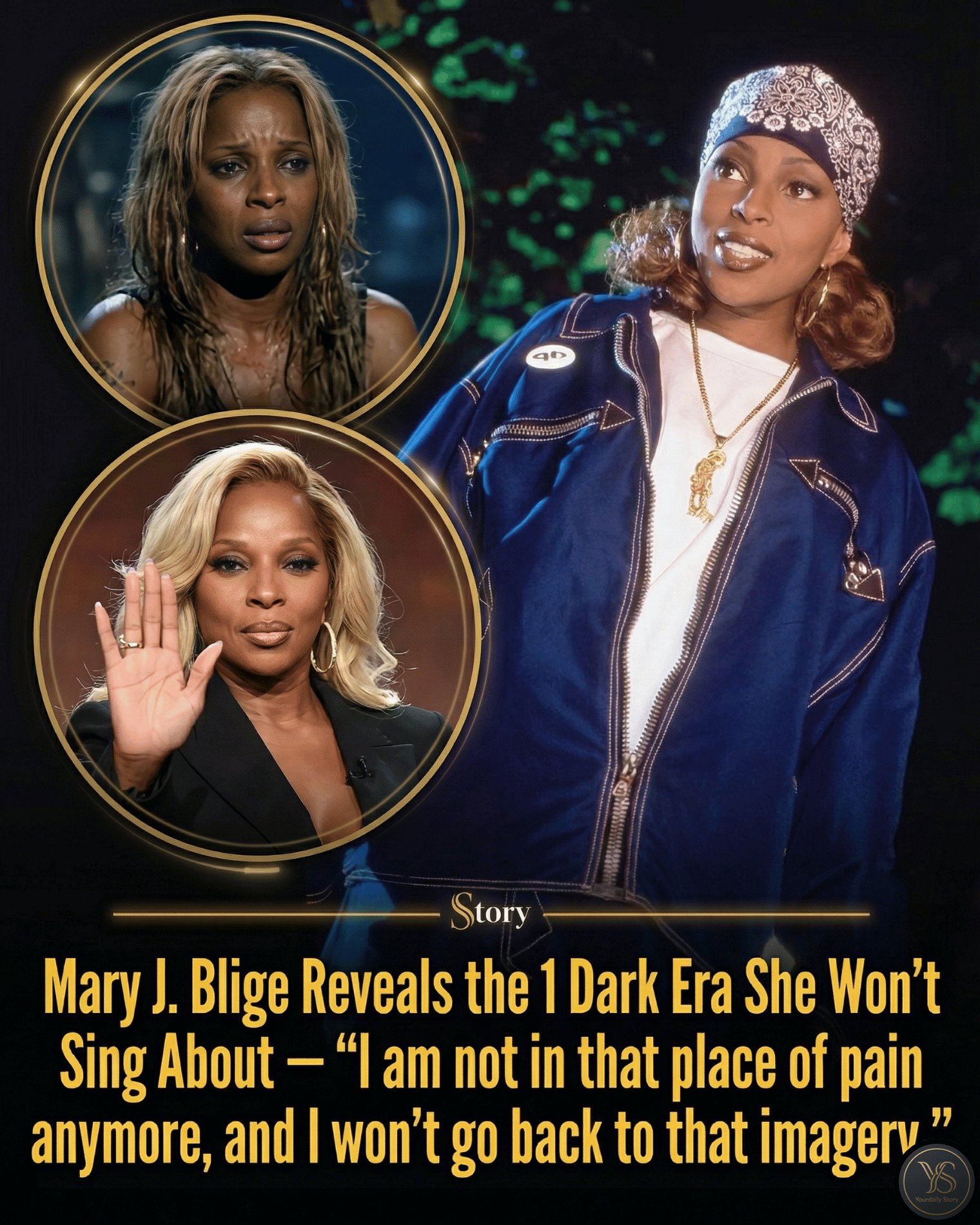Mary J. Blige Reveals the 1 Dark Era She Won’t Sing About — “I am not in that place of pain anymore, and I won’t go back to that imagery.”
