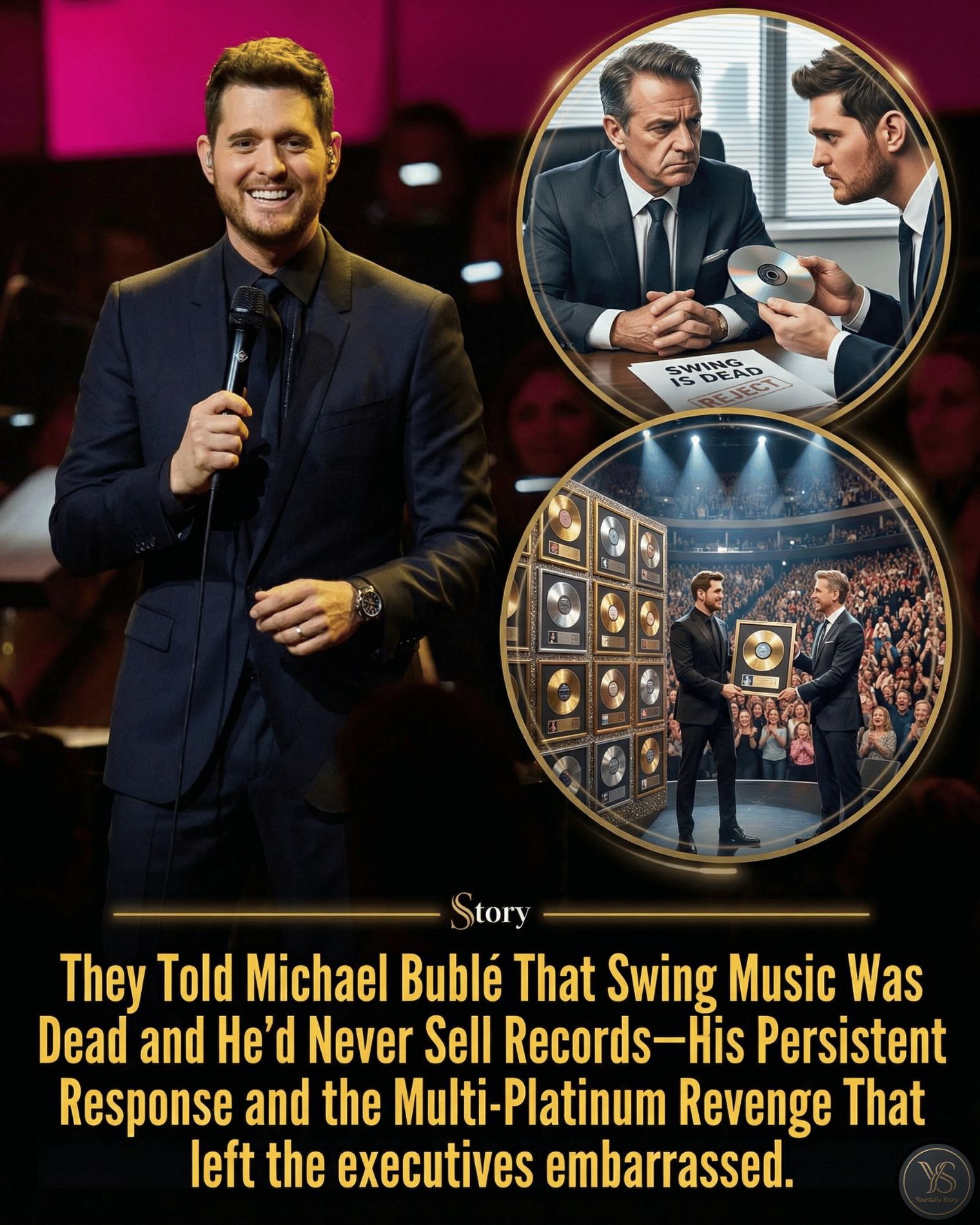 They Told Michael Bublé That Swing Music Was Dead and He’d Never Sell Records—His Persistent Response and the Multi-Platinum Revenge That Followed left the executives embarrassed.