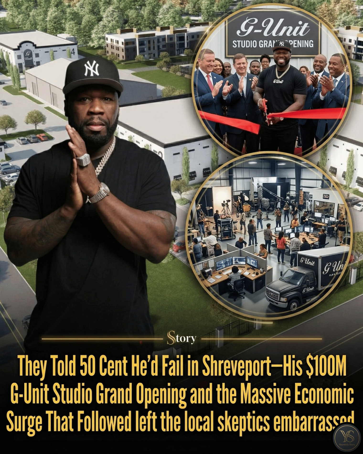 They Told 50 Cent He’d Fail in Shreveport—His $100M G-Unit Studio Grand Opening and the Massive Economic Surge That Followed left the local skeptics embarrassed.