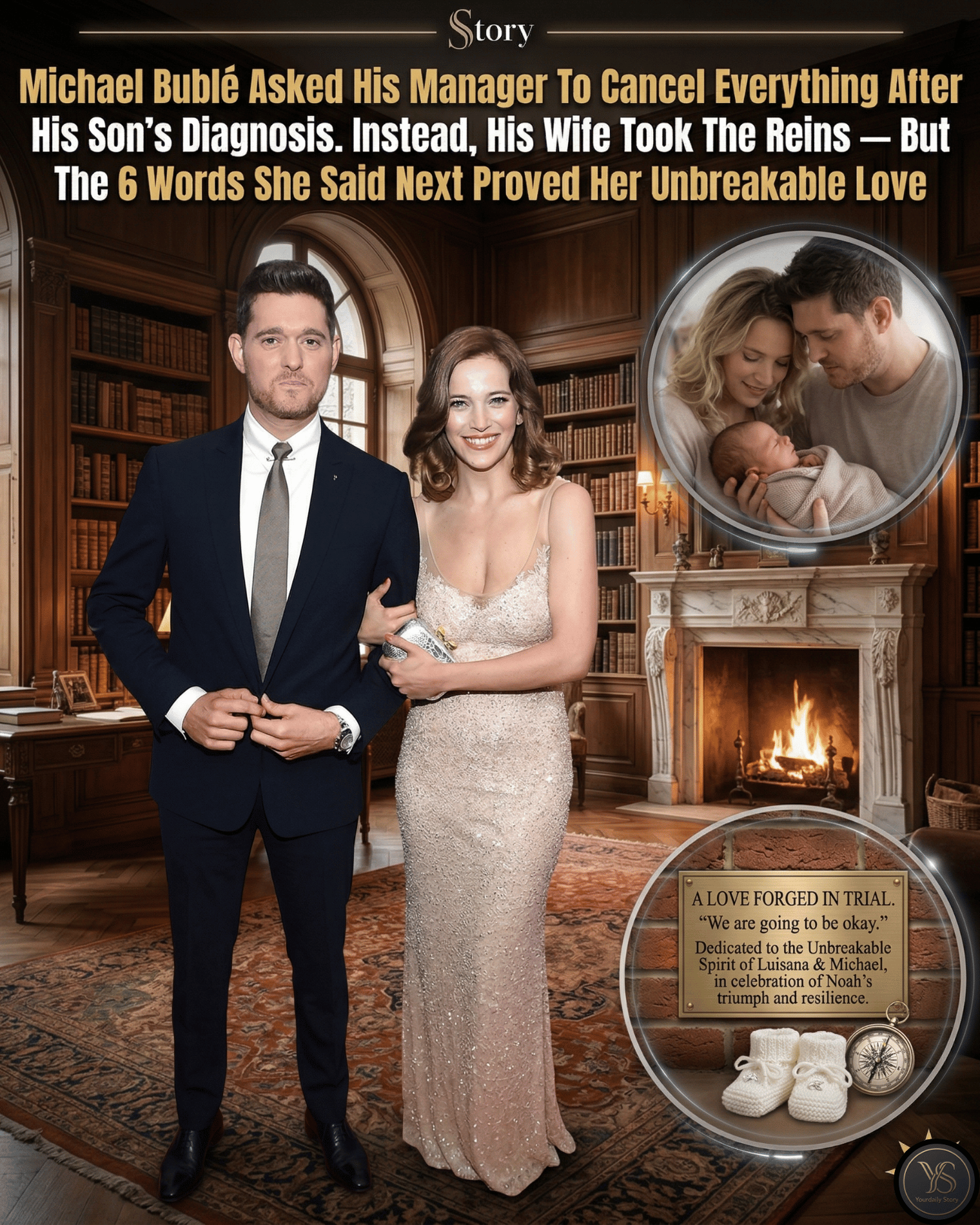 Michael Bublé Asked His Manager To Cancel Everything After His Son’s Diagnosis. Instead, His Wife Took The Reins — But The 6 Words She Said Next Proved Her Unbreakable Love