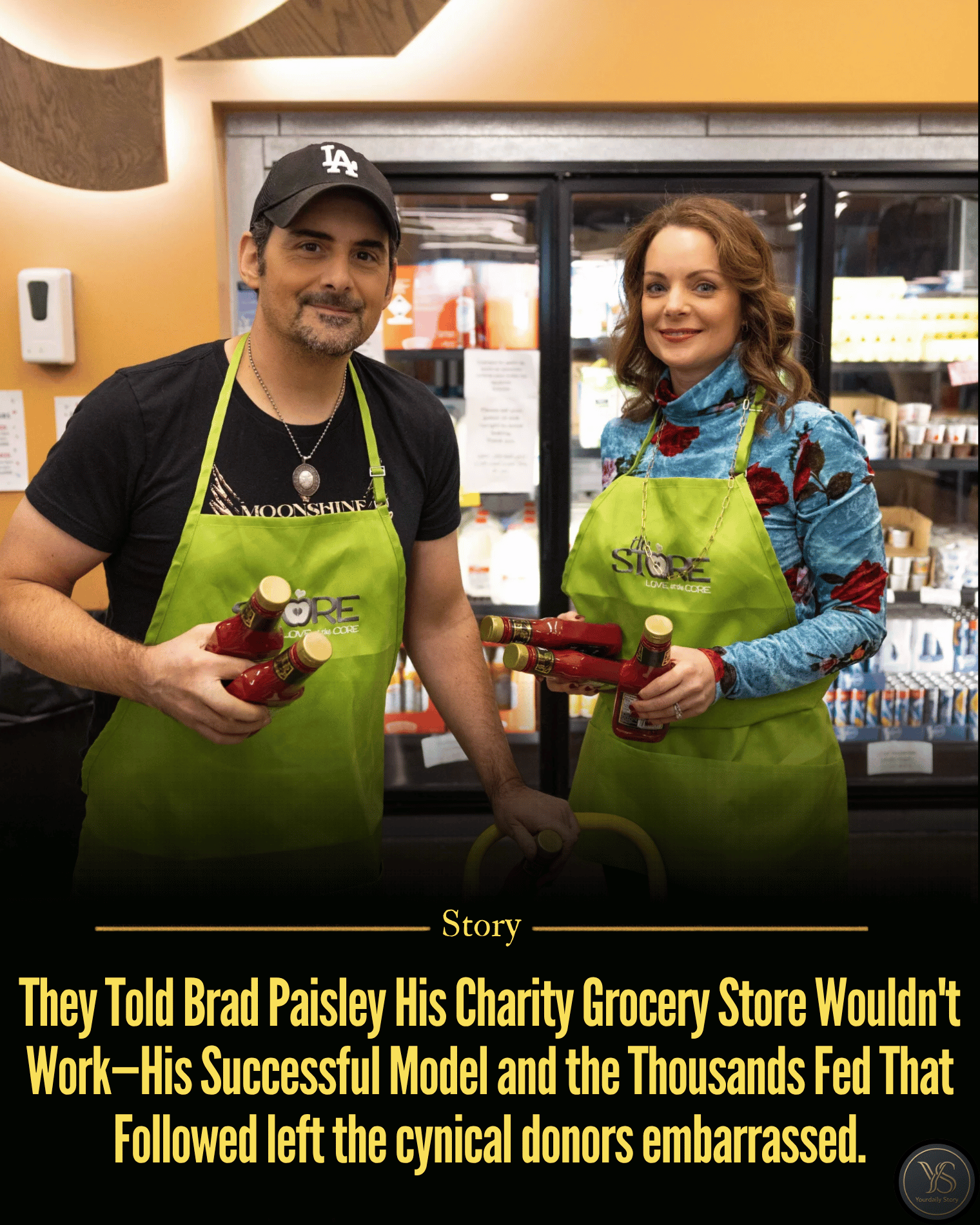 They Told Brad Paisley His Charity Grocery Store Wouldn’t Work—His Successful Model and the Thousands Fed That Followed left the cynical donors embarrassed.