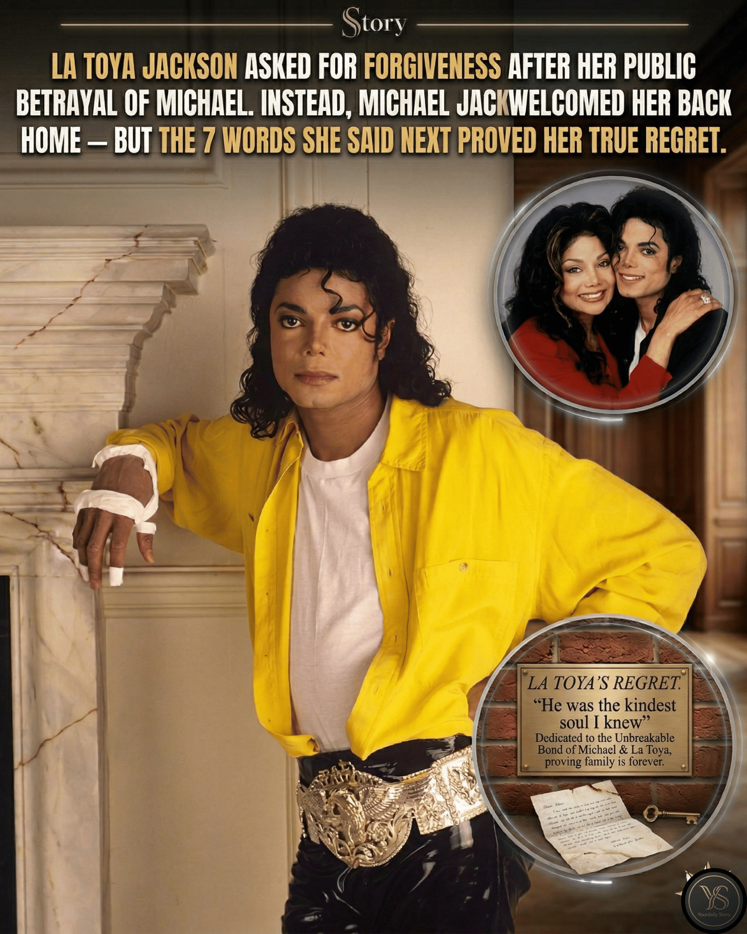 La Toya Jackson Asked For Forgiveness After Her Public Betrayal Of Michael. Instead, Michael Jackson Welcomed Her Back Home — But The 7 Words She Said Next Proved Her True Regret.