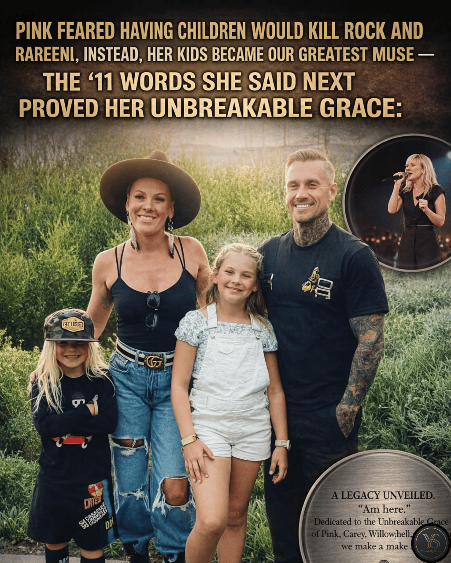 Pink Feared Having Children Would Kill Her Rock And Roll Career. Instead, Her Kids Became Her Greatest Muse — But The 11 Words She Said Next Proved Her Unbreakable Grace