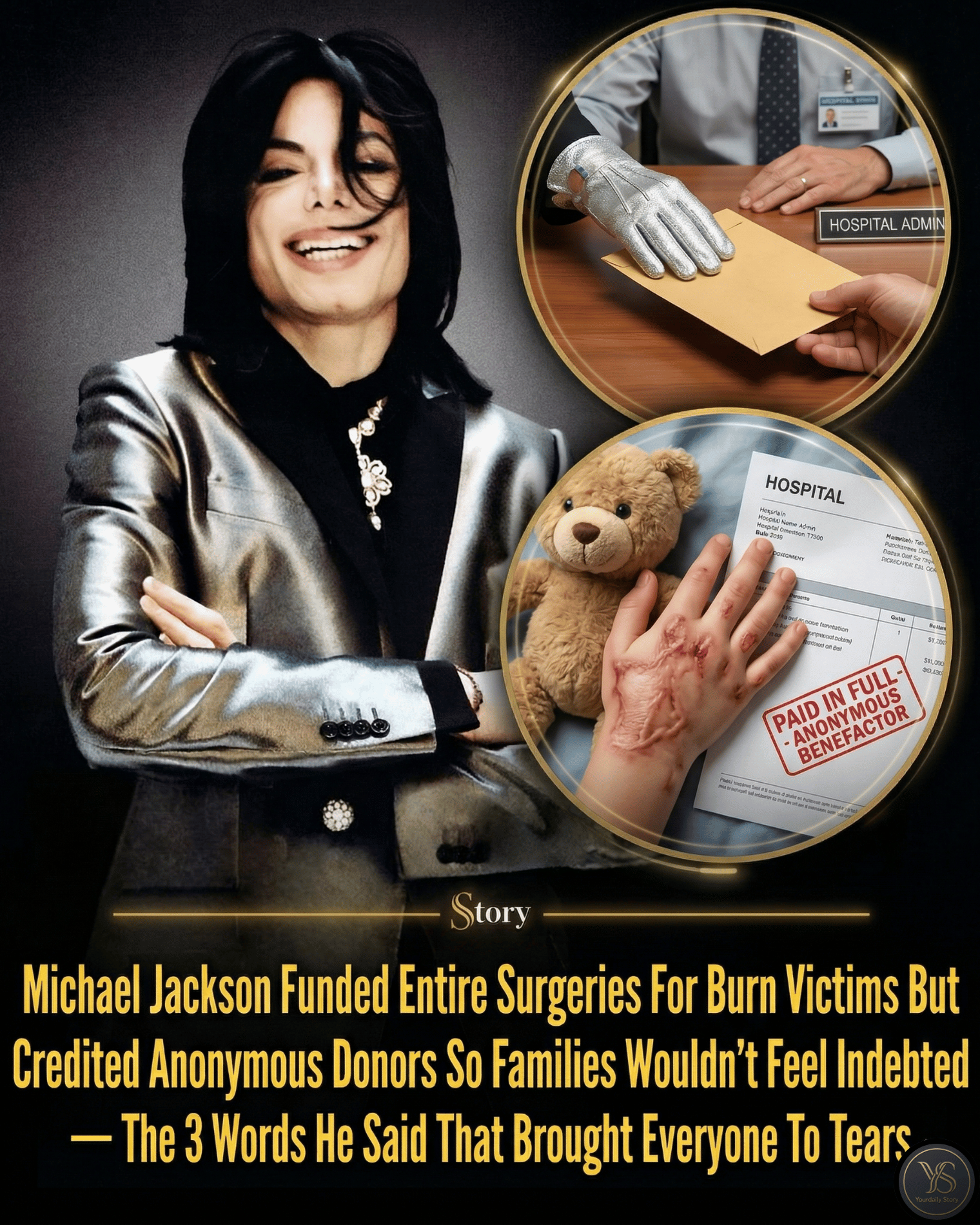 Michael Jackson Funded Entire Surgeries For Burn Victims But Credited Anonymous Donors So Families Wouldn’t Feel Indebted — The 3 Words He Said That Brought Everyone To Tears