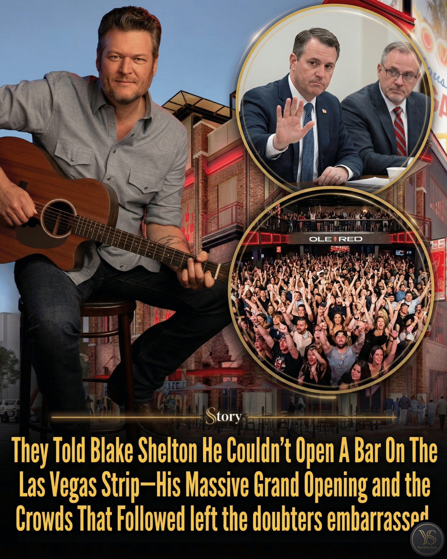 They Told Blake Shelton He Couldn’t Open A Bar On The Las Vegas Strip—His Massive Grand Opening and the Crowds That Followed left the doubters embarrassed.