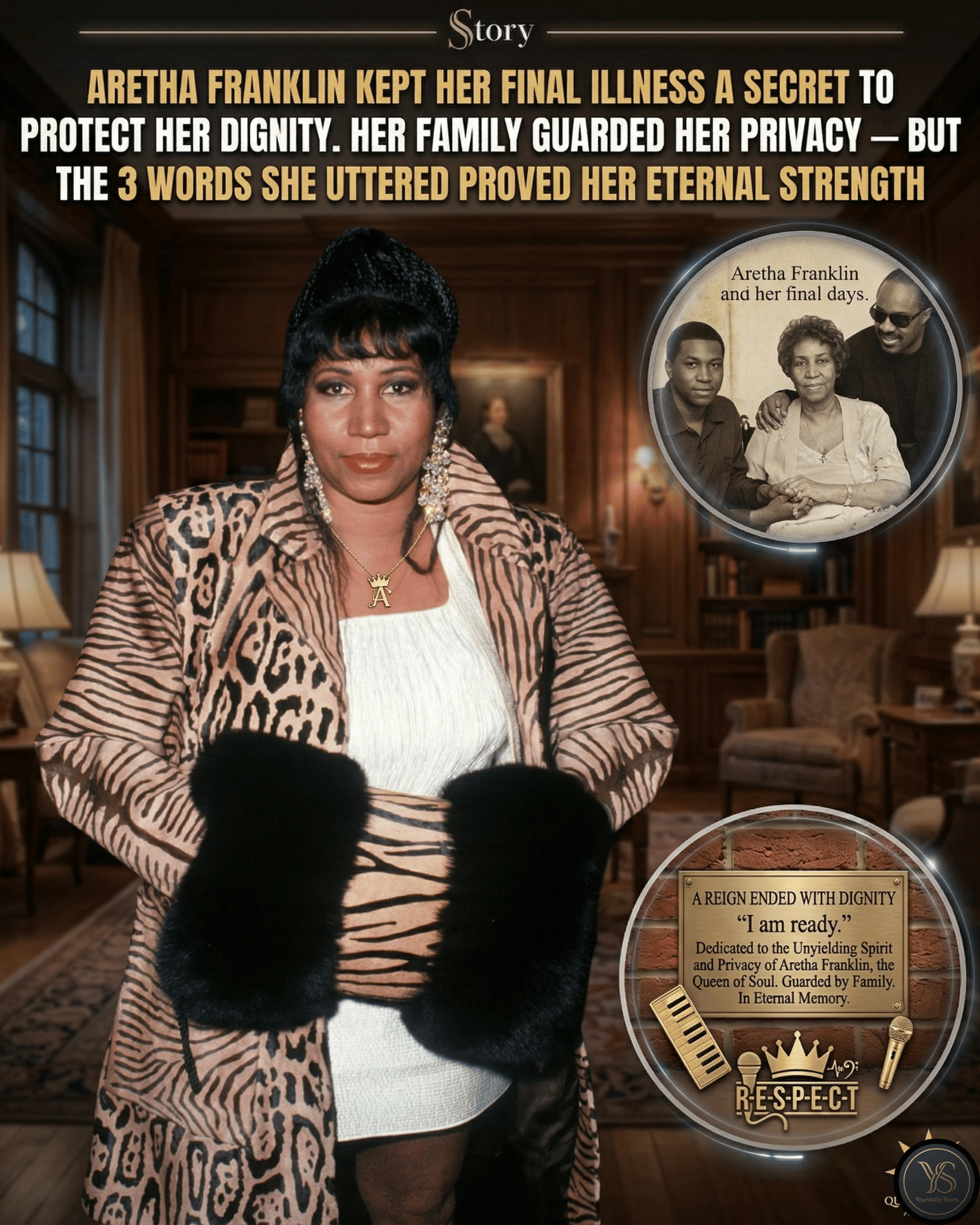 Aretha Franklin Kept Her Final Illness A Secret To Protect Her Dignity. Her Family Guarded Her Privacy — But The 3 Words She Uttered Proved Her Eternal Strength