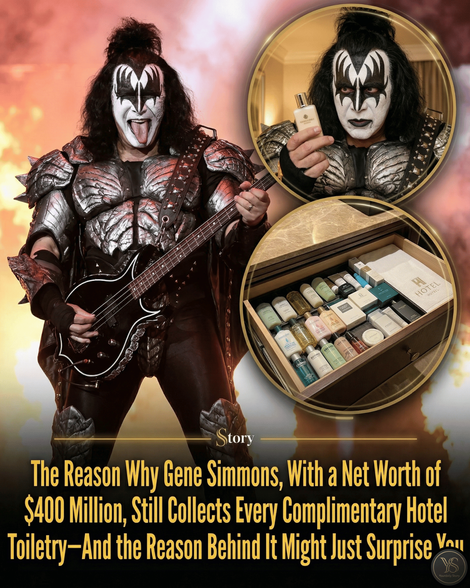 The Reason Why Gene Simmons, With a Net Worth of $400 Million, Still Collects Every Complimentary Hotel Toiletry—And the Reason Behind It Might Just Surprise You