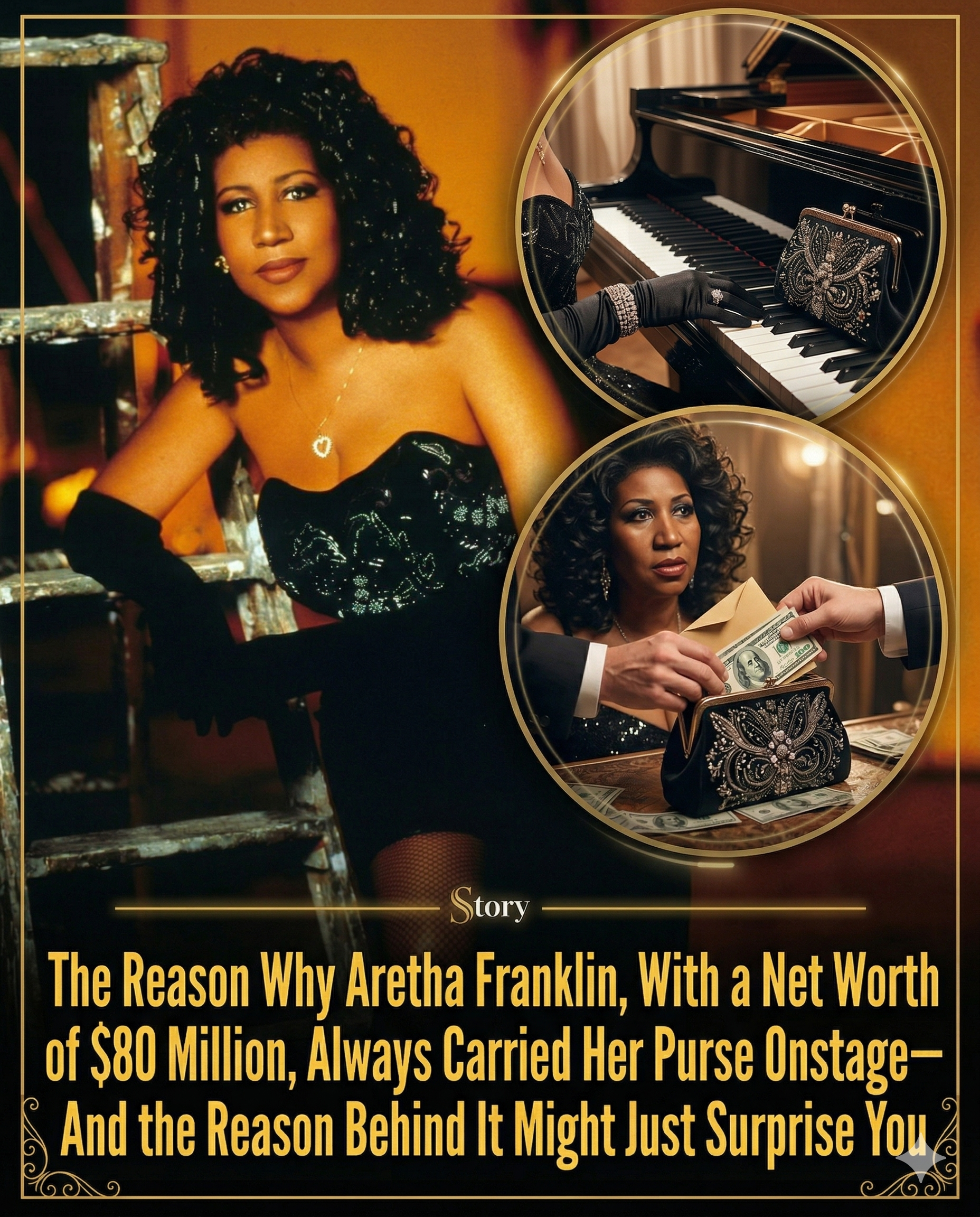 The Reason Why Aretha Franklin, With a Net Worth of $80 Million, Always Carried Her Purse Onstage—And the Reason Behind It Might Just Surprise You