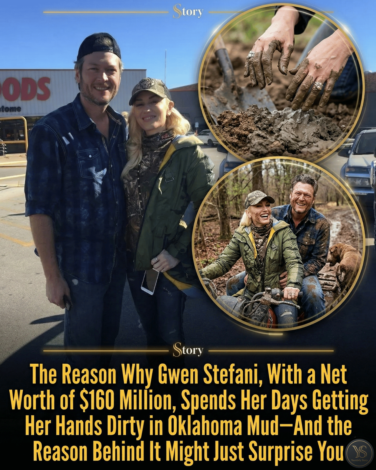 The Reason Why Gwen Stefani, With a Net Worth of $160 Million, Spends Her Days Getting Her Hands Dirty in Oklahoma Mud—And the Reason Behind It Might Just Surprise You