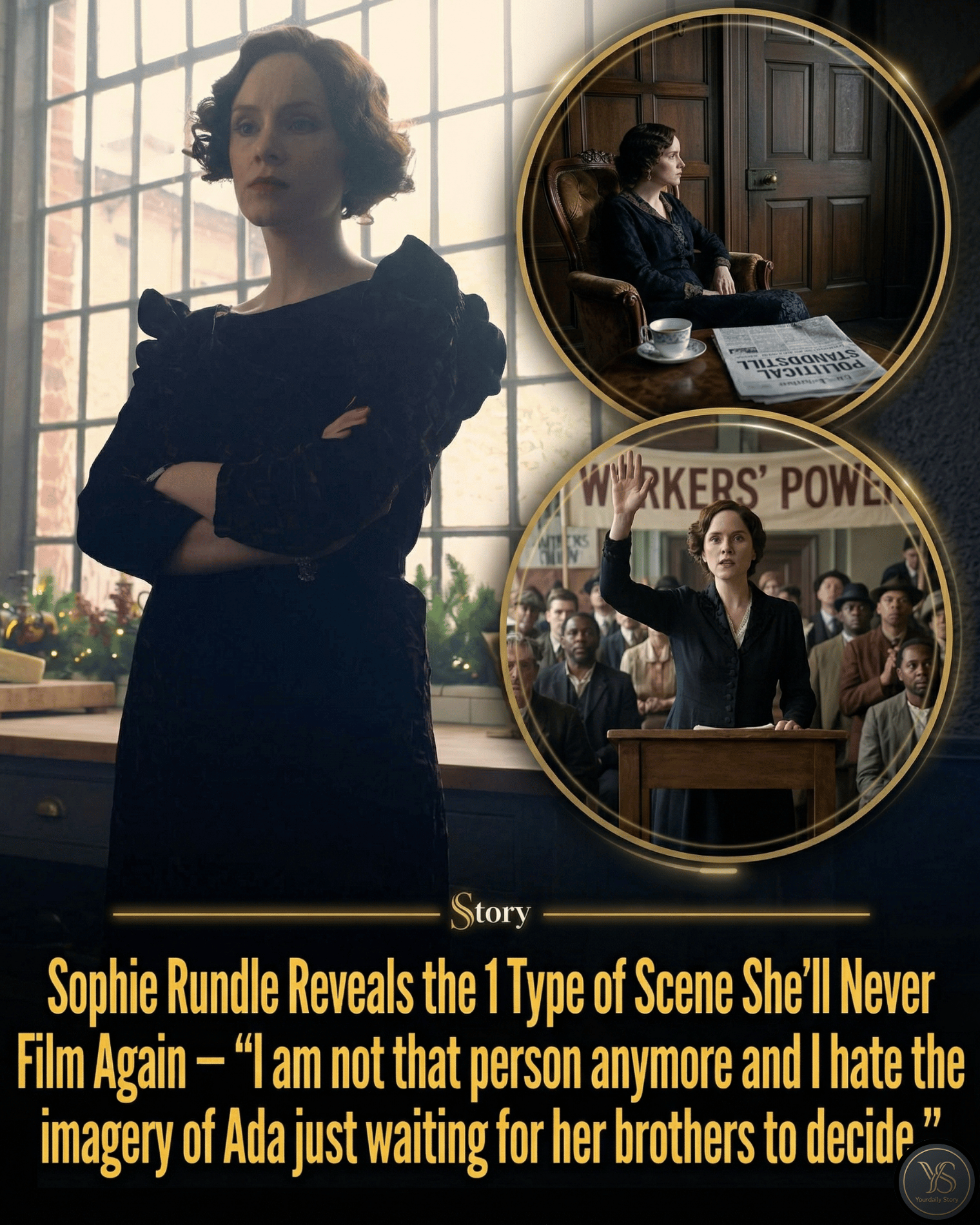 Sophie Rundle Reveals the 1 Type of Scene She’ll Never Film Again — “I am not that person anymore and I hate the imagery of Ada just waiting for her brothers to decide.”