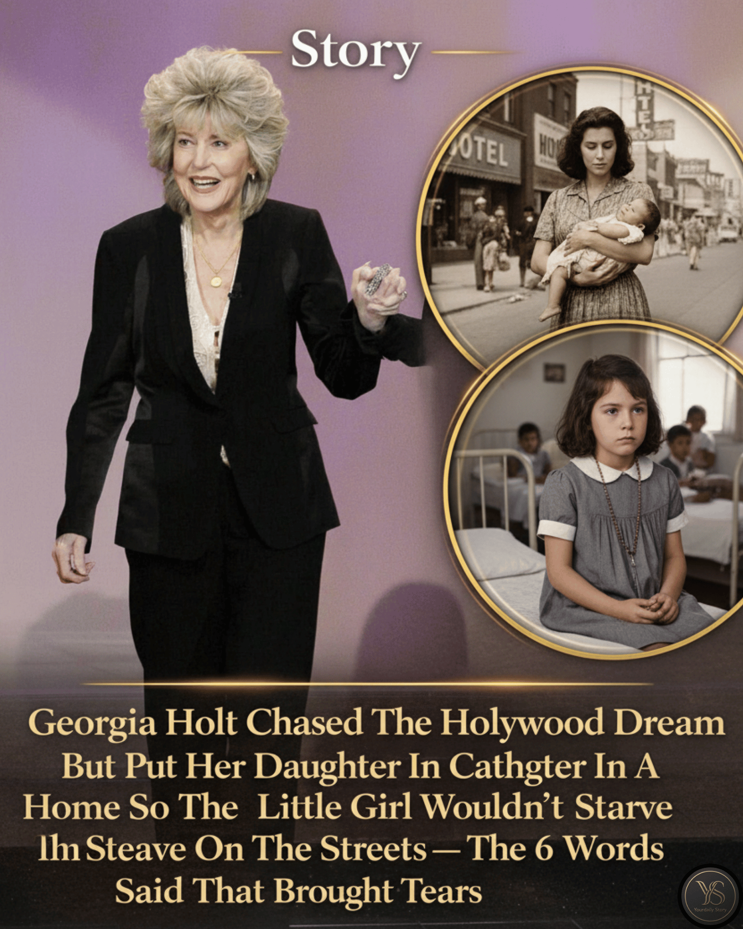 Georgia Holt Chased The Hollywood Dream But Put Her Daughter In A Catholic Home So The Little Girl Wouldn’t Starve On The Streets — The 6 Words She Said That Brought Tears