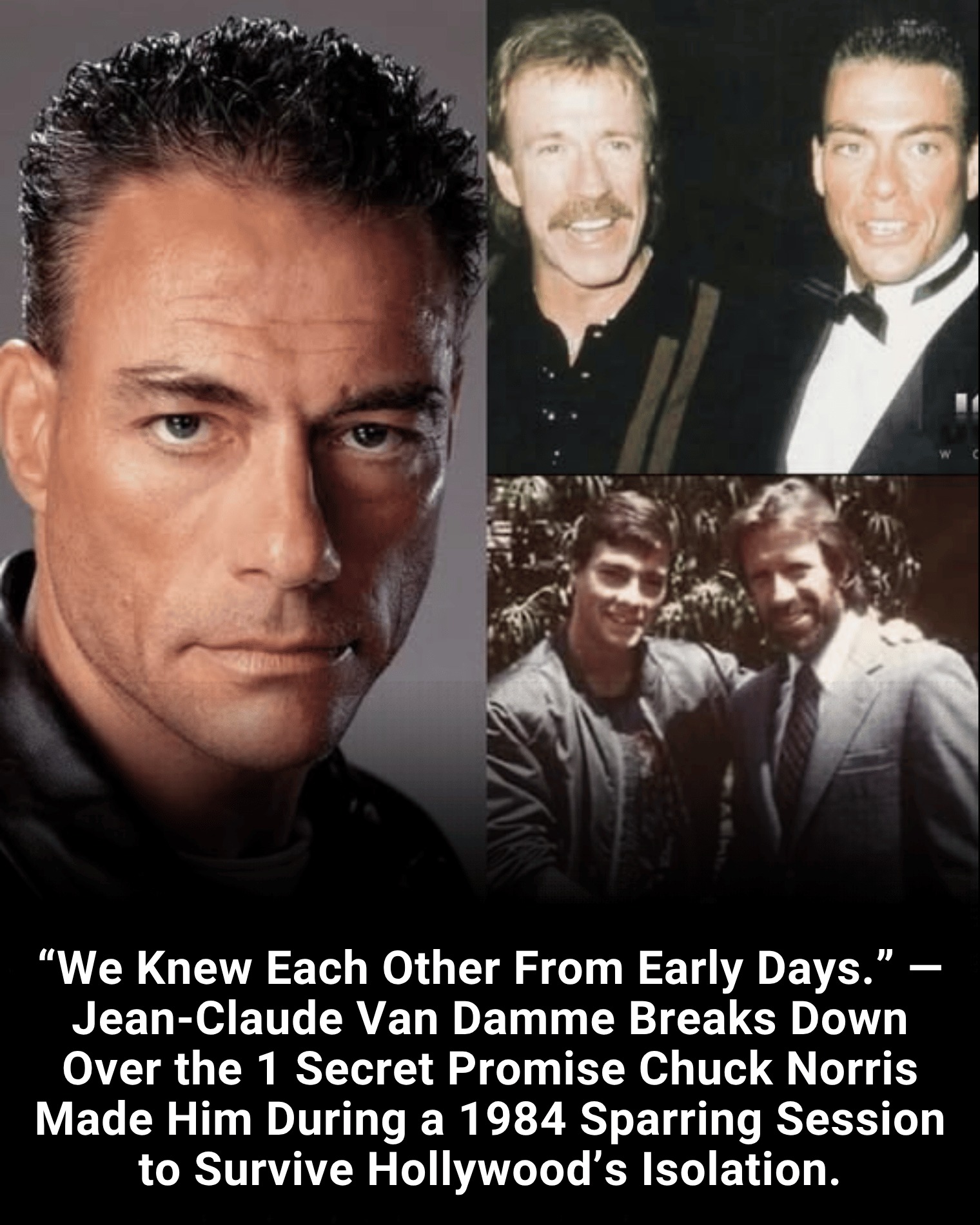 “We Knew Each Other From Early Days.” — Jean-Claude Van Damme Breaks Down Over the 1 Secret Promise Chuck Norris Made Him During a 1984 Sparring Session to Survive Hollywood’s Isolation.